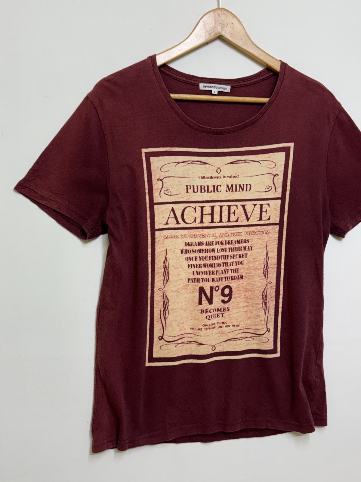 semanticdesign Semantic Design faded Philanthropy Public Mind Quote tee Size US S / EU 44-46 / 1 - 3 Thumbnail