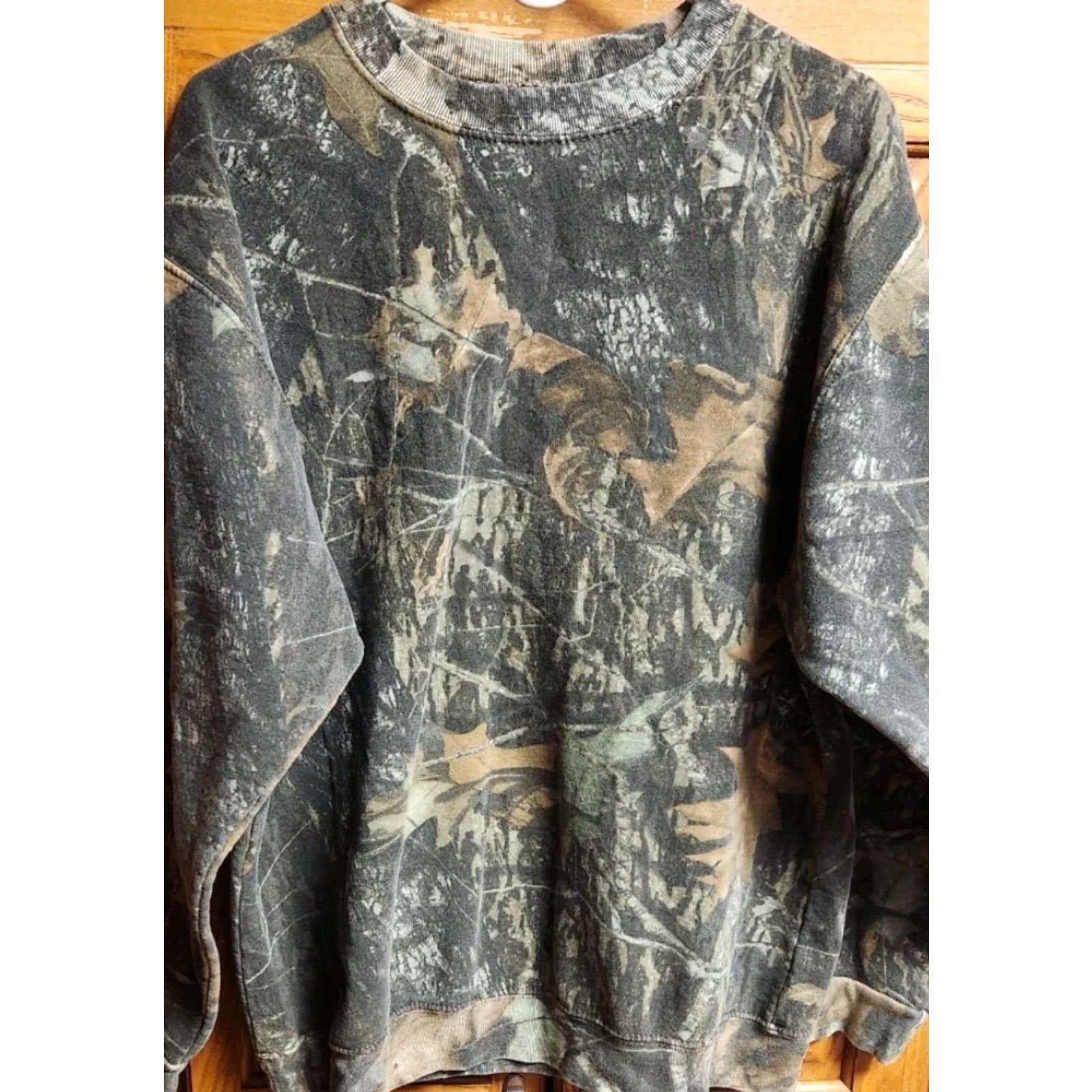 Jerzees VINTAGE Mossy Oak Break Up Camo Sweatshirt Mens L Large Jerzees Pullover Knit Crew Neck Sweatshirt Size US L / EU 52-54 / 3 - 4 Thumbnail