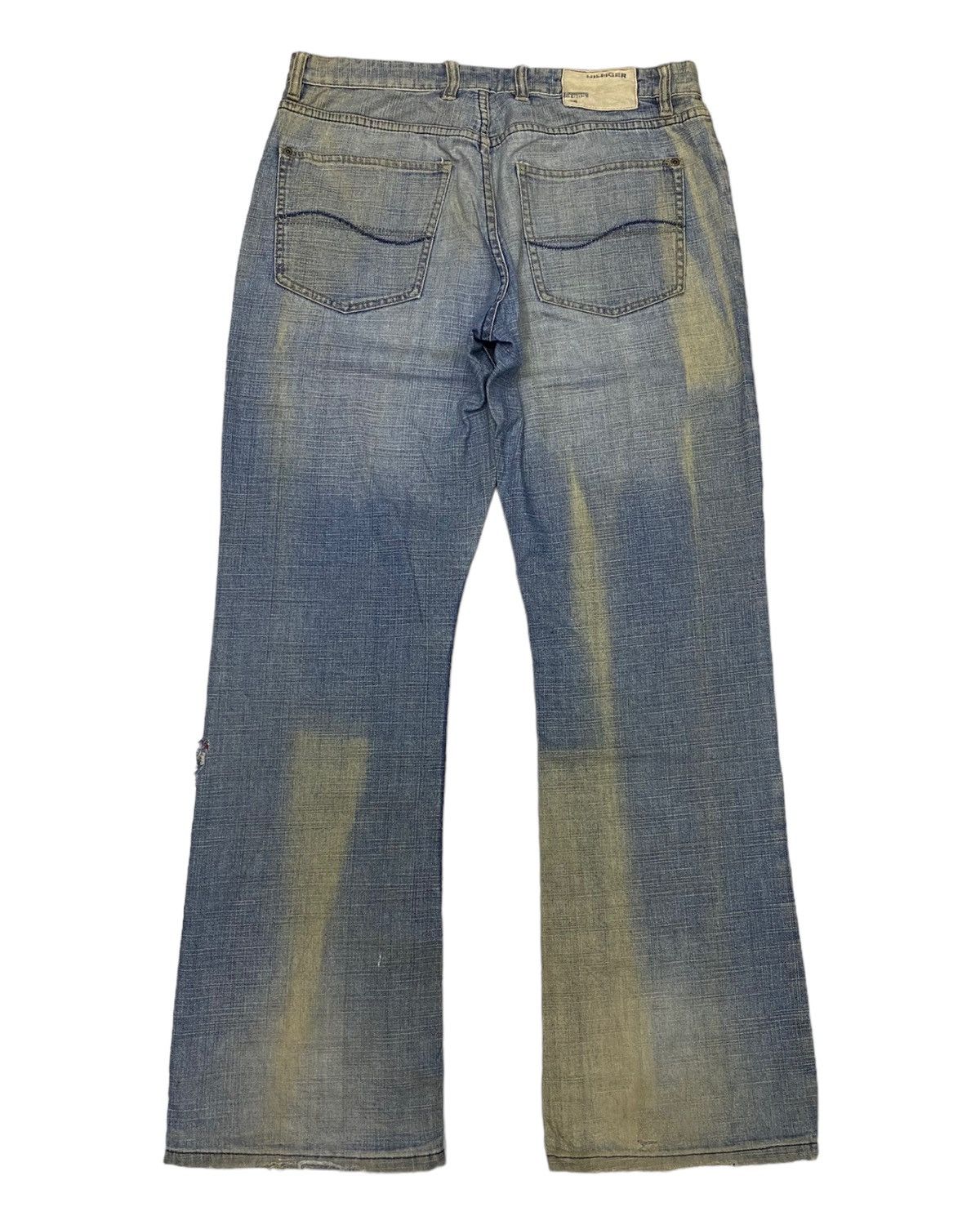 Beauty Beast × Hysteric Glamour BAGGY JEANS DISTRESS RIPS TOMMY HILFIGER BAGGY SKATER STYLE Size US 35 - 2 Thumbnail