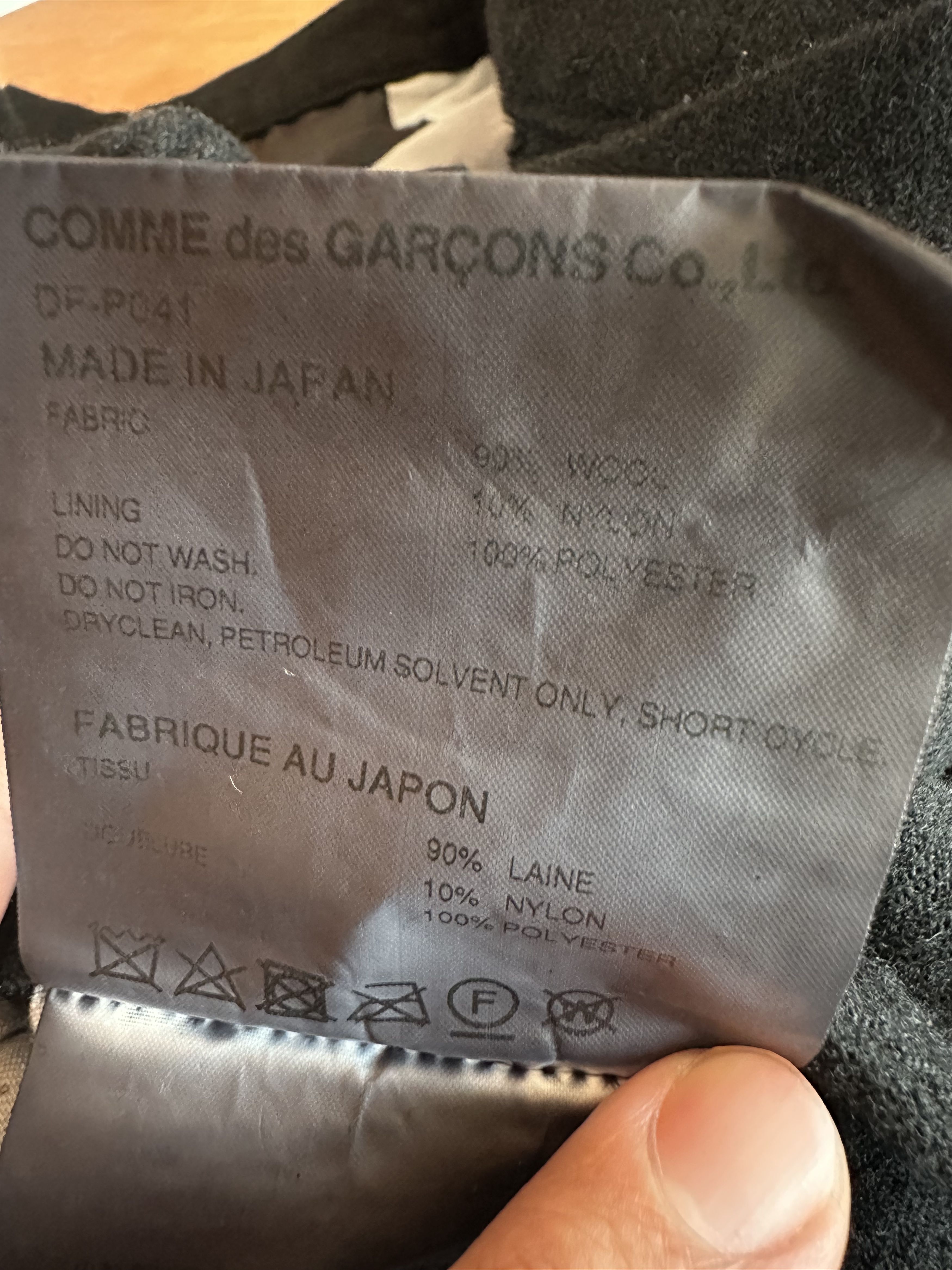 Comme des Garcons Homme Deux Comme Des Garcons Homme Duex Shrined Wool Trousers Size US 33 - 7 Thumbnail