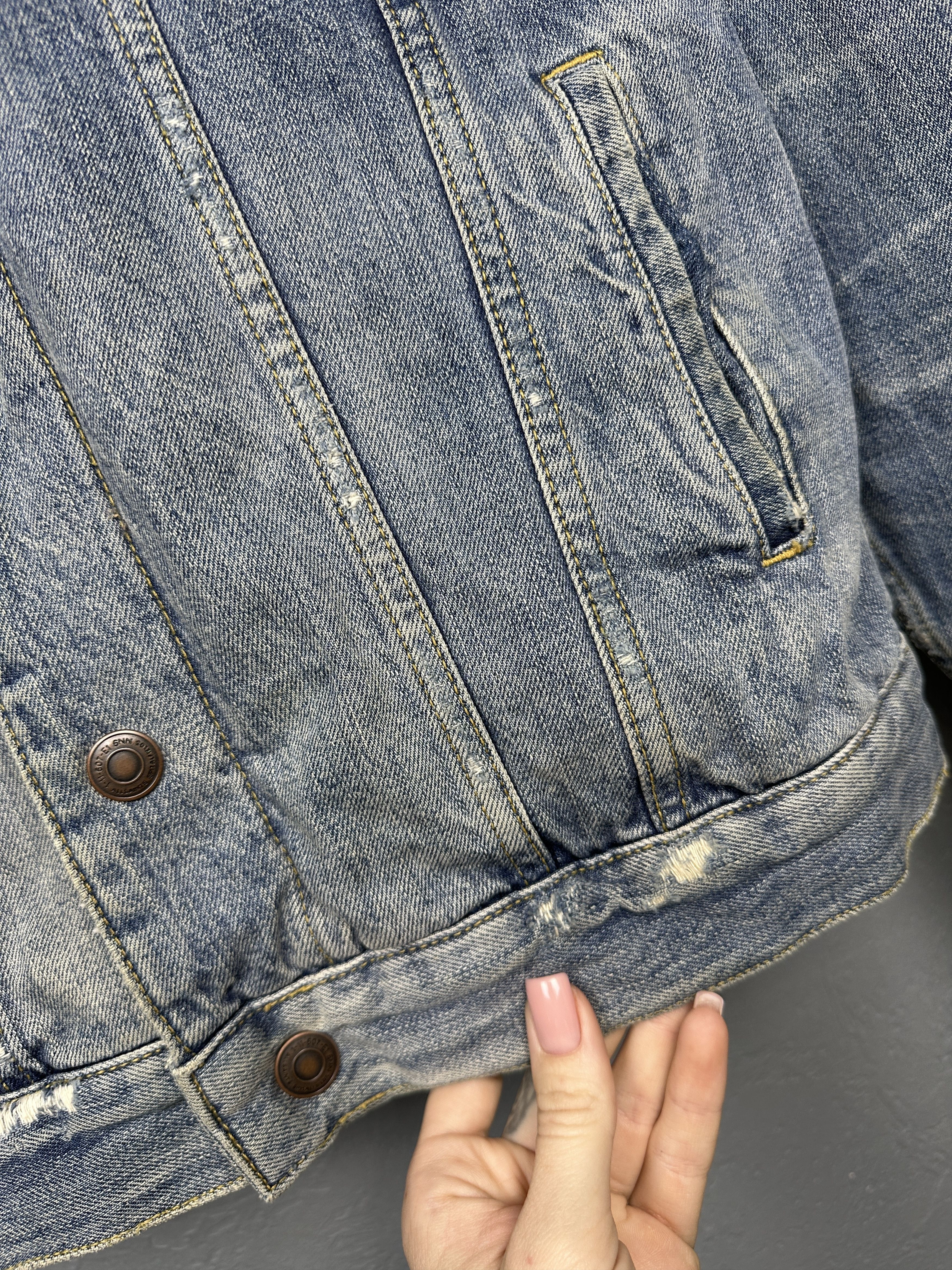 Allsaints Allsaints Ikano Mens Denim Sherpa Jacket Size US M / EU 48-50 / 2 - 4 Thumbnail