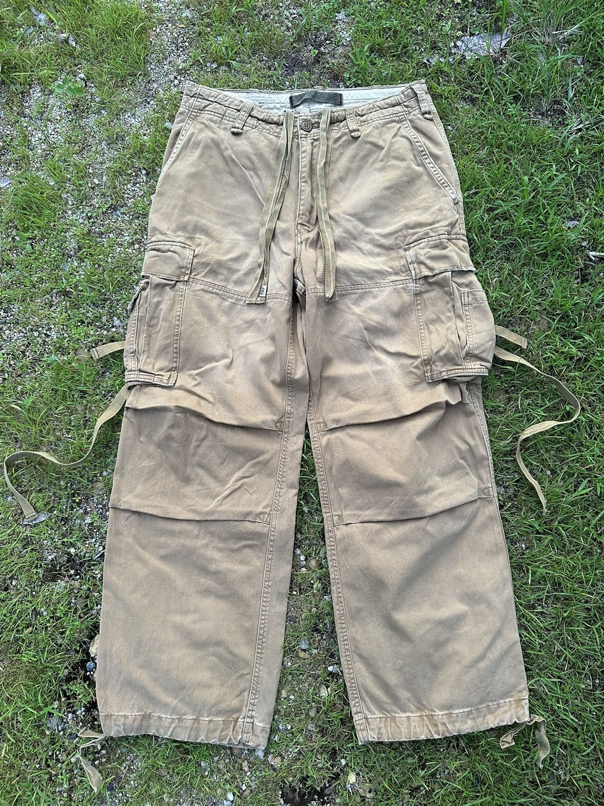 Abercrombie & Fitch SICKS🔥ABERCROMBIE MULTIPOCKET BONDAGE PARACHUTE CARGO PANTS Size US 32 / EU 48 - 5 Thumbnail