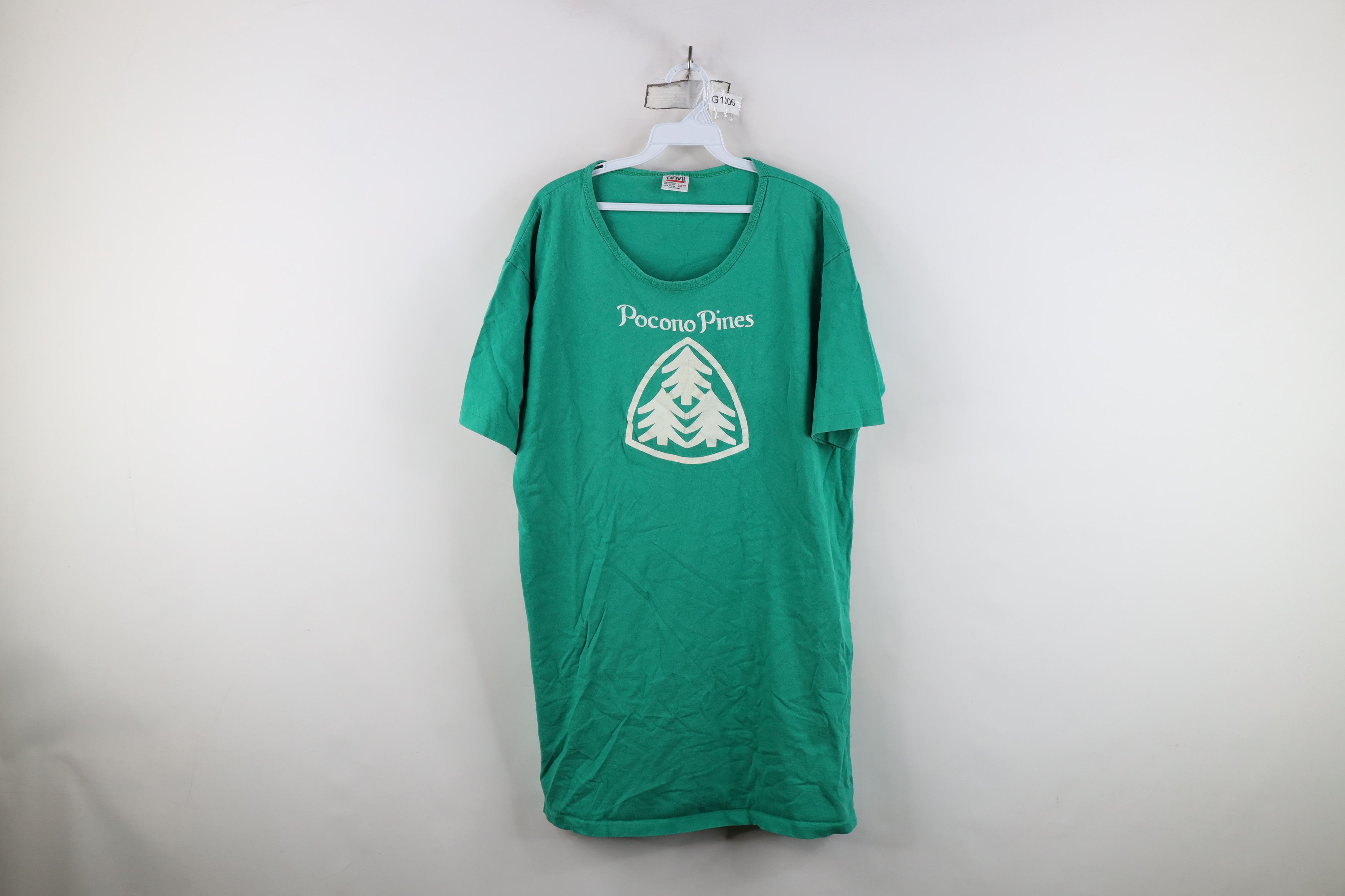 Vintage Vintage 90s Spell Pocono Pines Night Gown Sleep T-Shirt USA Size ONE SIZE - 1 Thumbnail