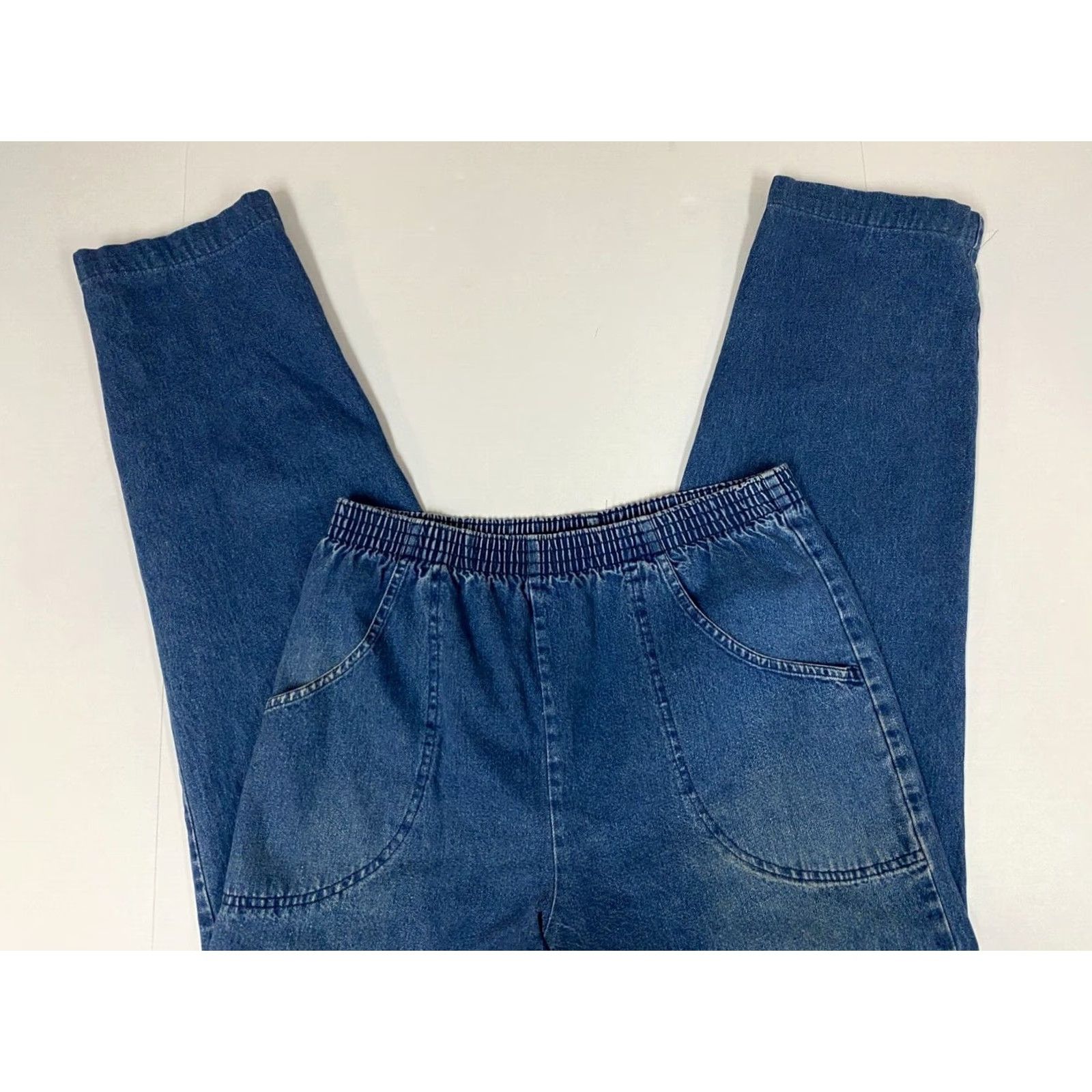 Vintage Sag Harbor Jeans 30x29 Blue Denim Straight Zip Pockets Womens Regular 30 in Inseam 29 in Retro Modern USA Designer Size 30" / US 8 / IT 44 - 2 Thumbnail
