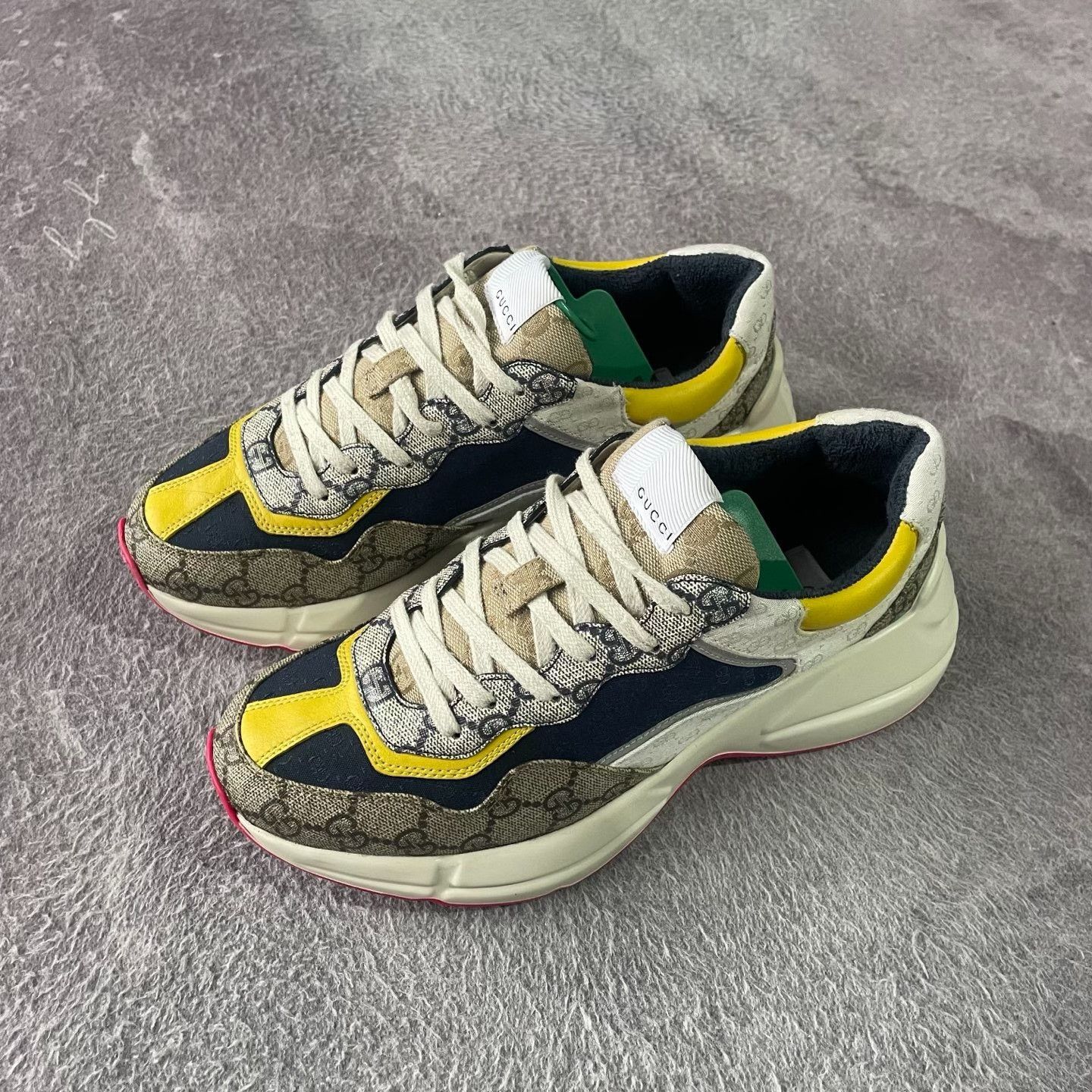 Gucci Gucci Pink Lowtop Sneakers 40 Men Size US 7.5 / EU 40-41 - 1 Thumbnail