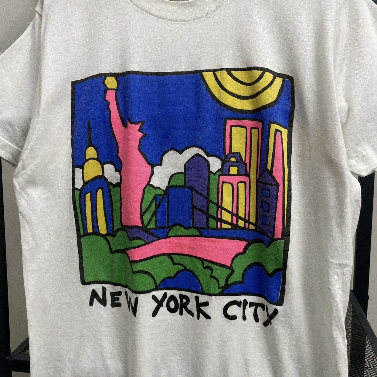 Vintage vintage 90's New York City graphic the statue of liberty tee Size US M / EU 48-50 / 2 - 5 Thumbnail