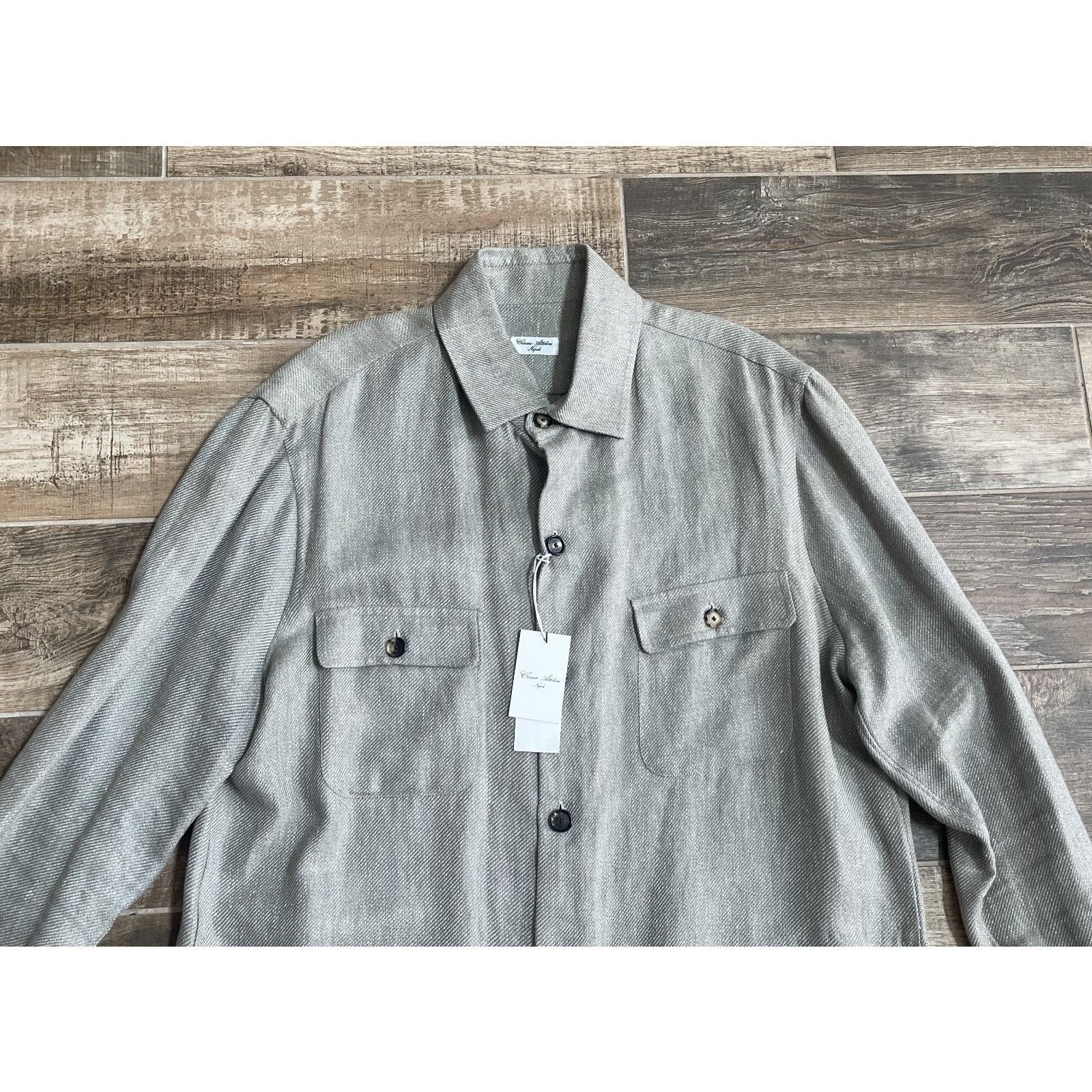 Cesare Attolini $3,800 NWT Cesare Attolini Jacket Gray Italian Wool 58/3XL Size US XXL / EU 58 / 5 - 2 Thumbnail