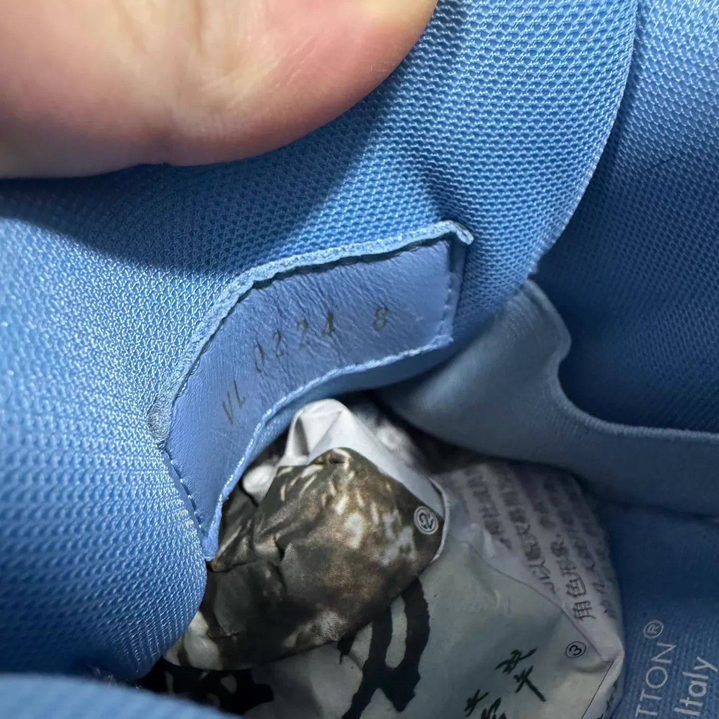 Louis Vuitton LV White Blue Denim Pang Ding TrainerMax 42 99 New Size US 9 / EU 42 - 7 Thumbnail