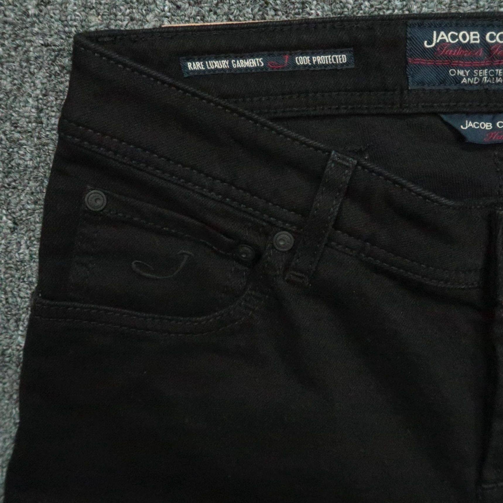 Jacob Cohen Jacob Cohen Jeans Men 31x34 Black 5 Pocket Straight Button Fly Vintage No Size US 31 - 3 Thumbnail