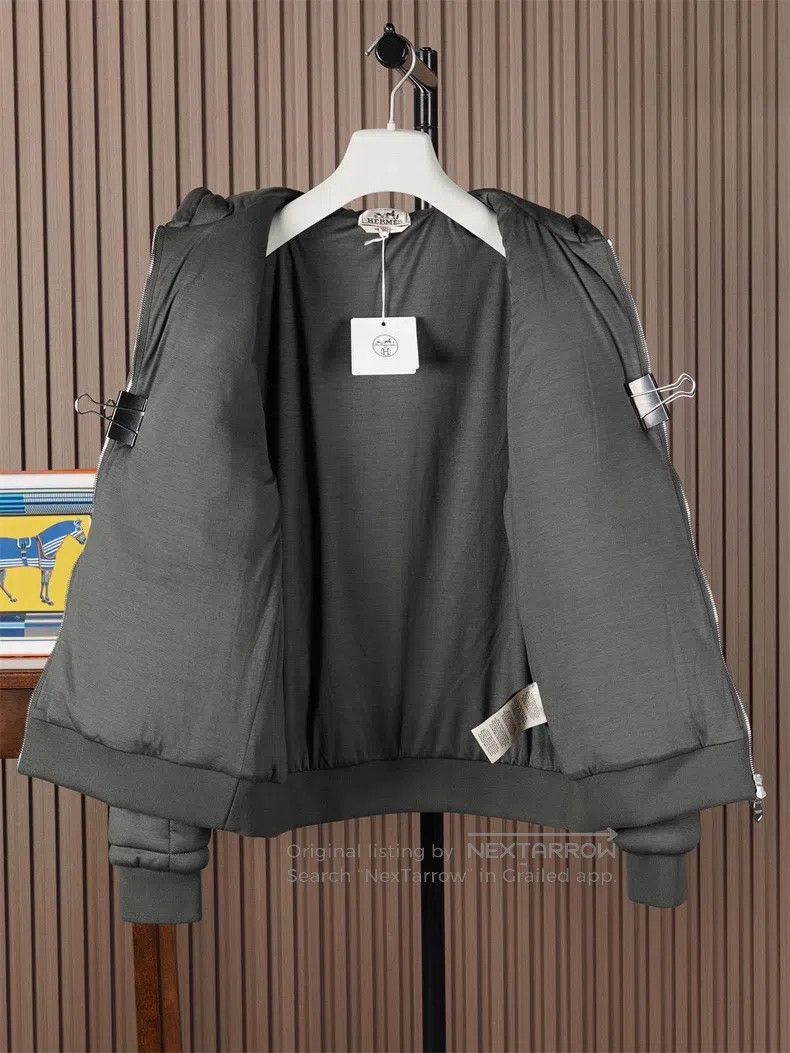Hermes Hermes Dark Gray Thick Hooded Cotton Coat Size US M / EU 48-50 / 2 - 4 Thumbnail