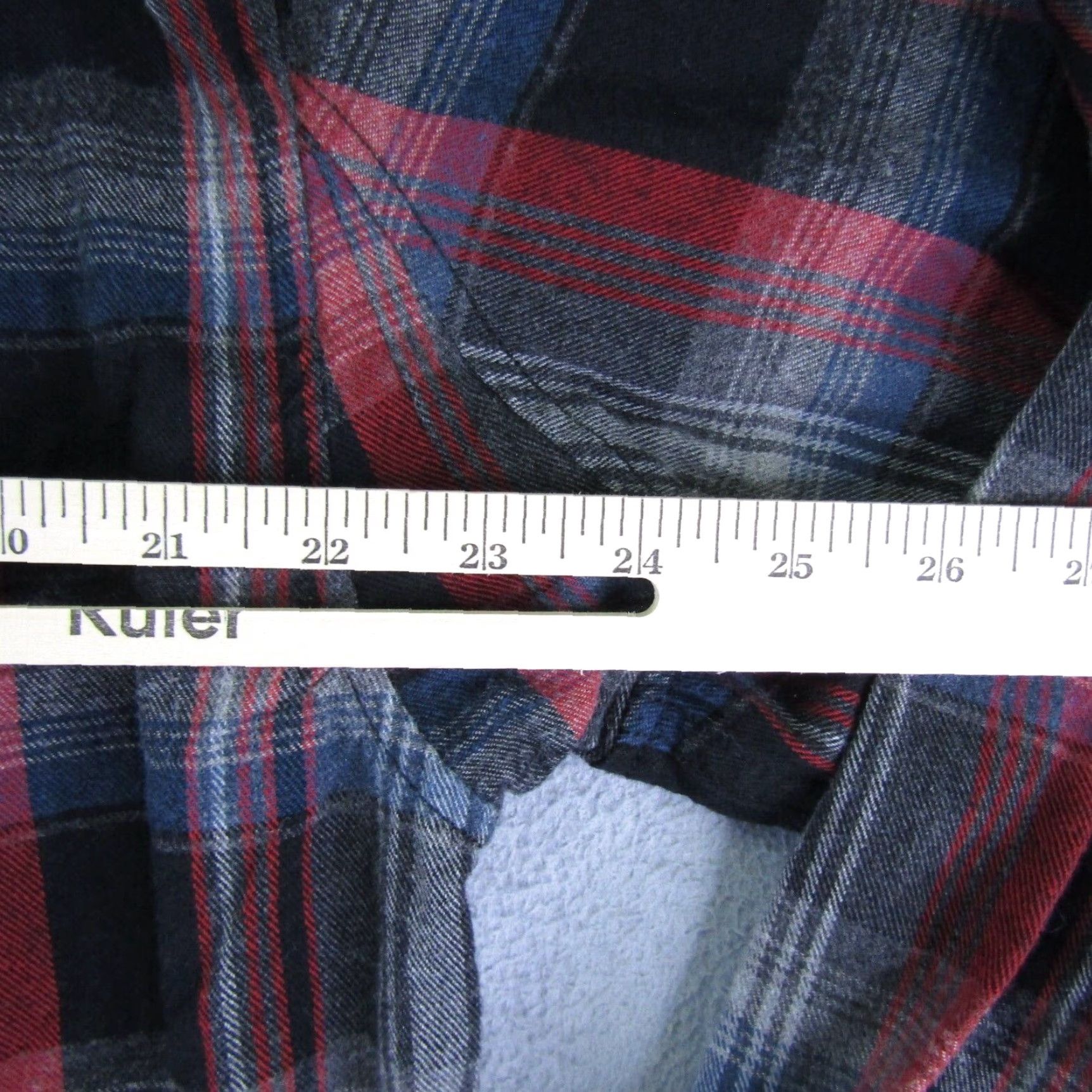 Vintage DULUTH Men's Large Red Black Gray Plaid Flannel Button-Up Shirt Relaxed Fit Work Outdoor Size US L / EU 52-54 / 3 - 6 Thumbnail