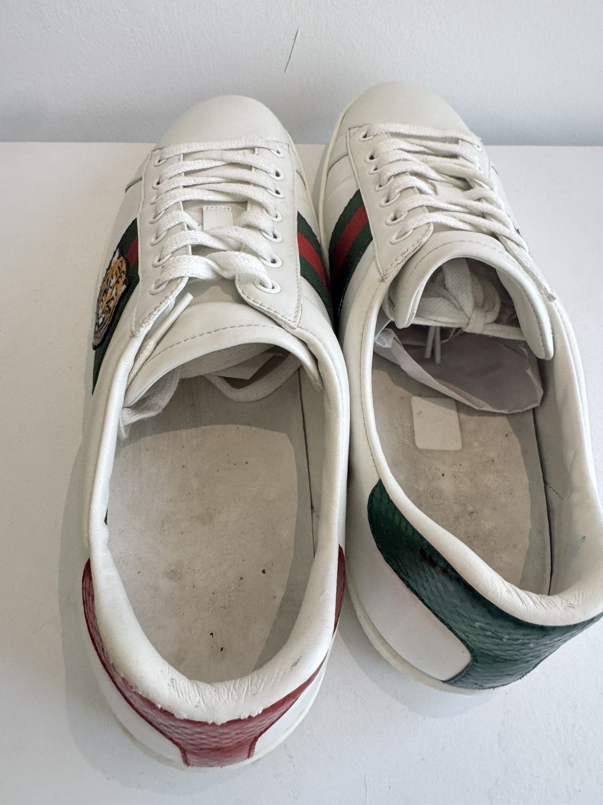 Gucci Gucci White Tiger Face Leather Sneakers Size US 10.5 / EU 43-44 - 5 Thumbnail