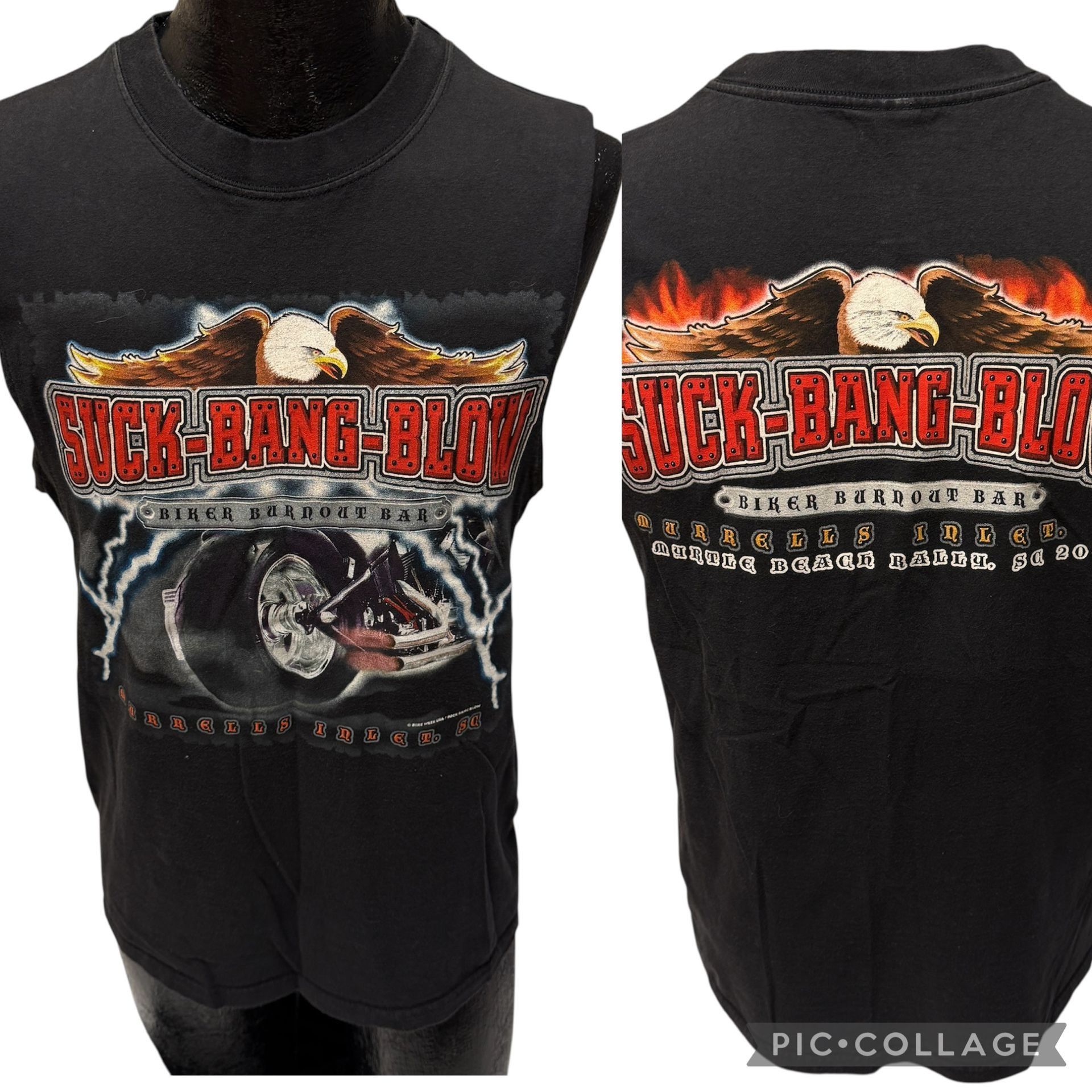 Other WCW Motorcycle Bike Week SUCK BANG BLOW Biker Rally T Shirt Size US M / EU 48-50 / 2 - 1 Thumbnail