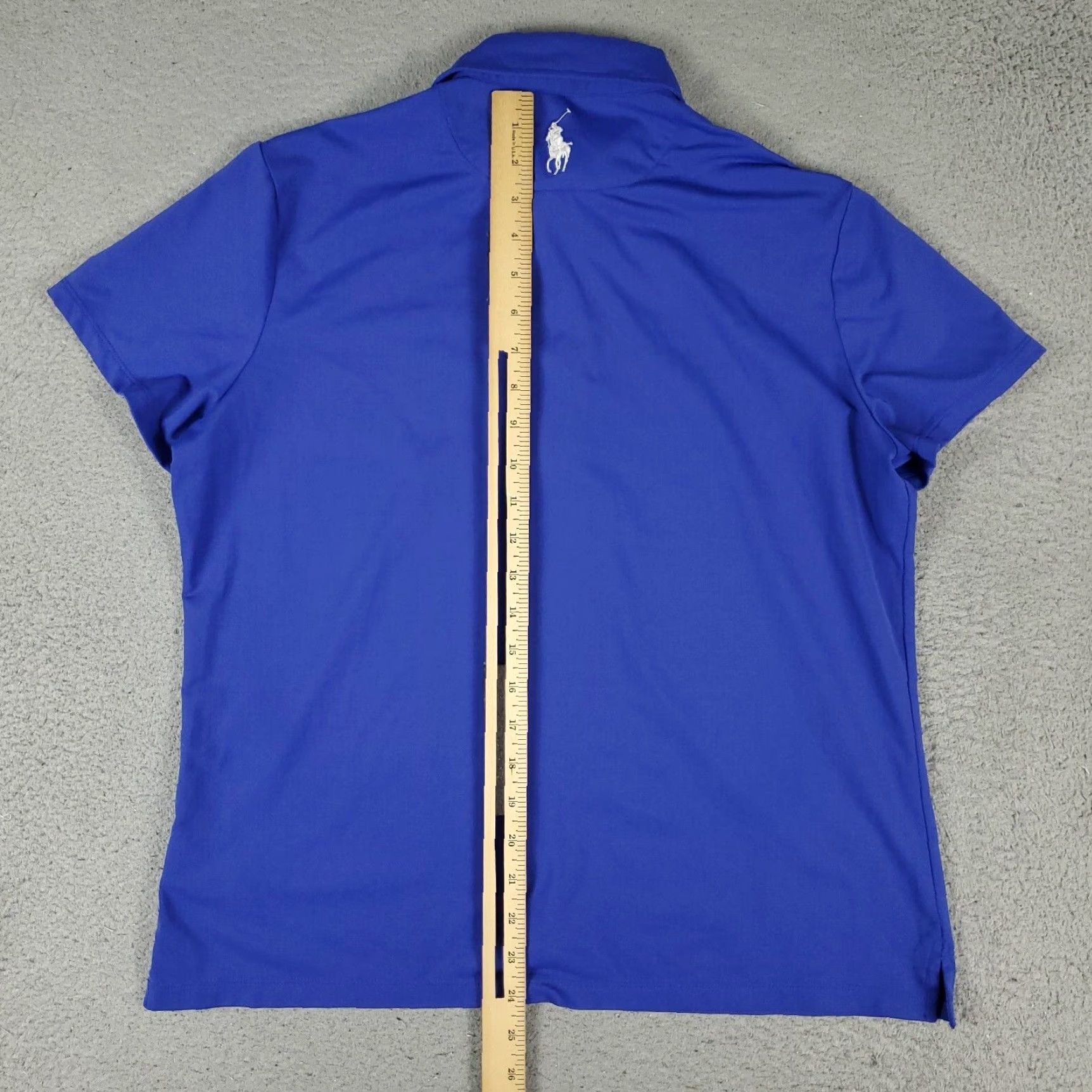 Ralph Lauren Ralph Lauren Polo Shirt Womens L Blue Polo Shirts Blue PGA Kemper Lakes Pony Short Sleeve Polo Woman Large Casual Classic Preppy Size L / US 10 / IT 46 - 6 Thumbnail