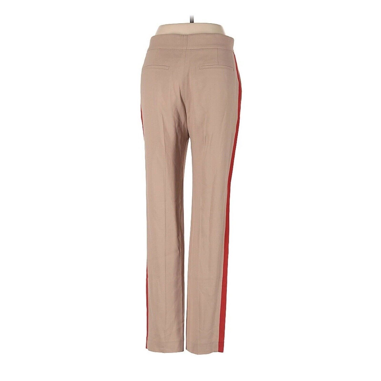 MSGM NWT MSGM Side Stripe Slim Leg Dress Pants Tan Red 40 EU 8 US Size 30" / US 8 / IT 44 - 2 Thumbnail