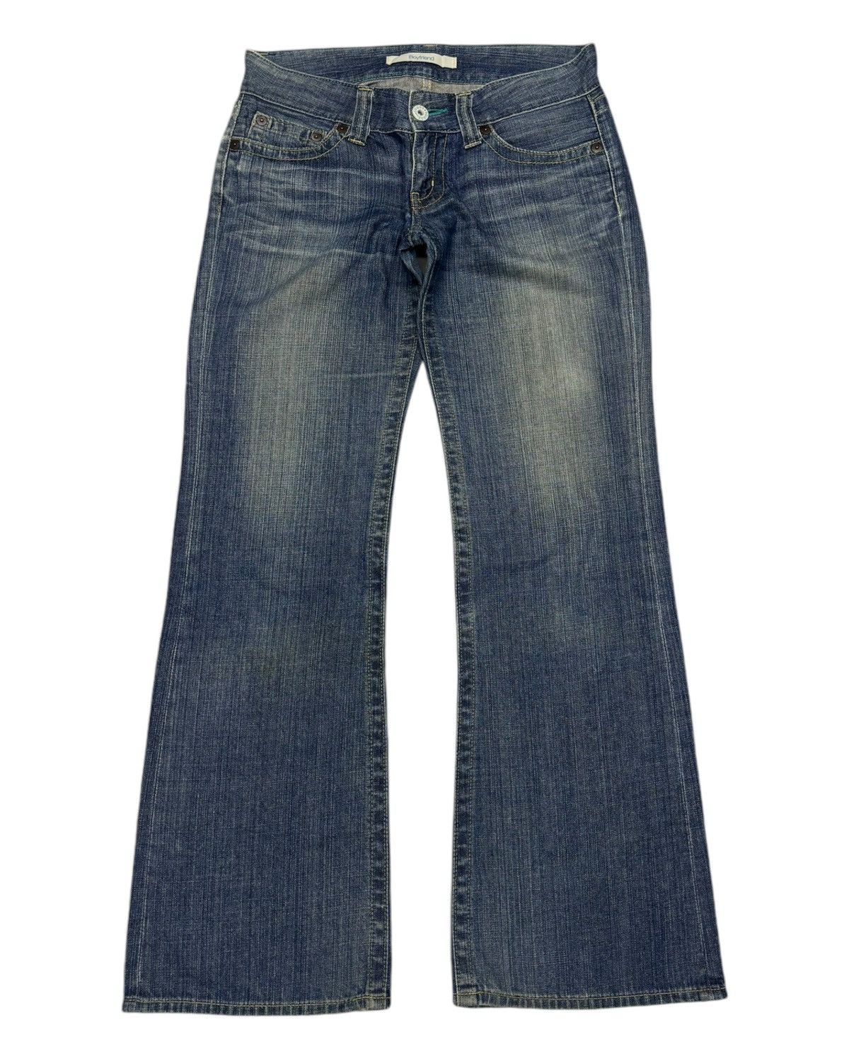 Undercover × Uniqlo FLARED🔥BOYFRIEND DISTRESSED DENIM UNIQLO FLARE JEANS Size US 31 - 5 Thumbnail