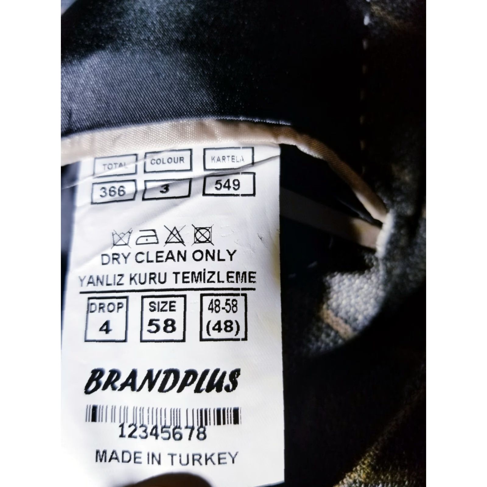 Vintage 57 58 48R brown/black Hopsack loose-weave windowpane check blazer jacket sport coat Size 48R - 4 Thumbnail