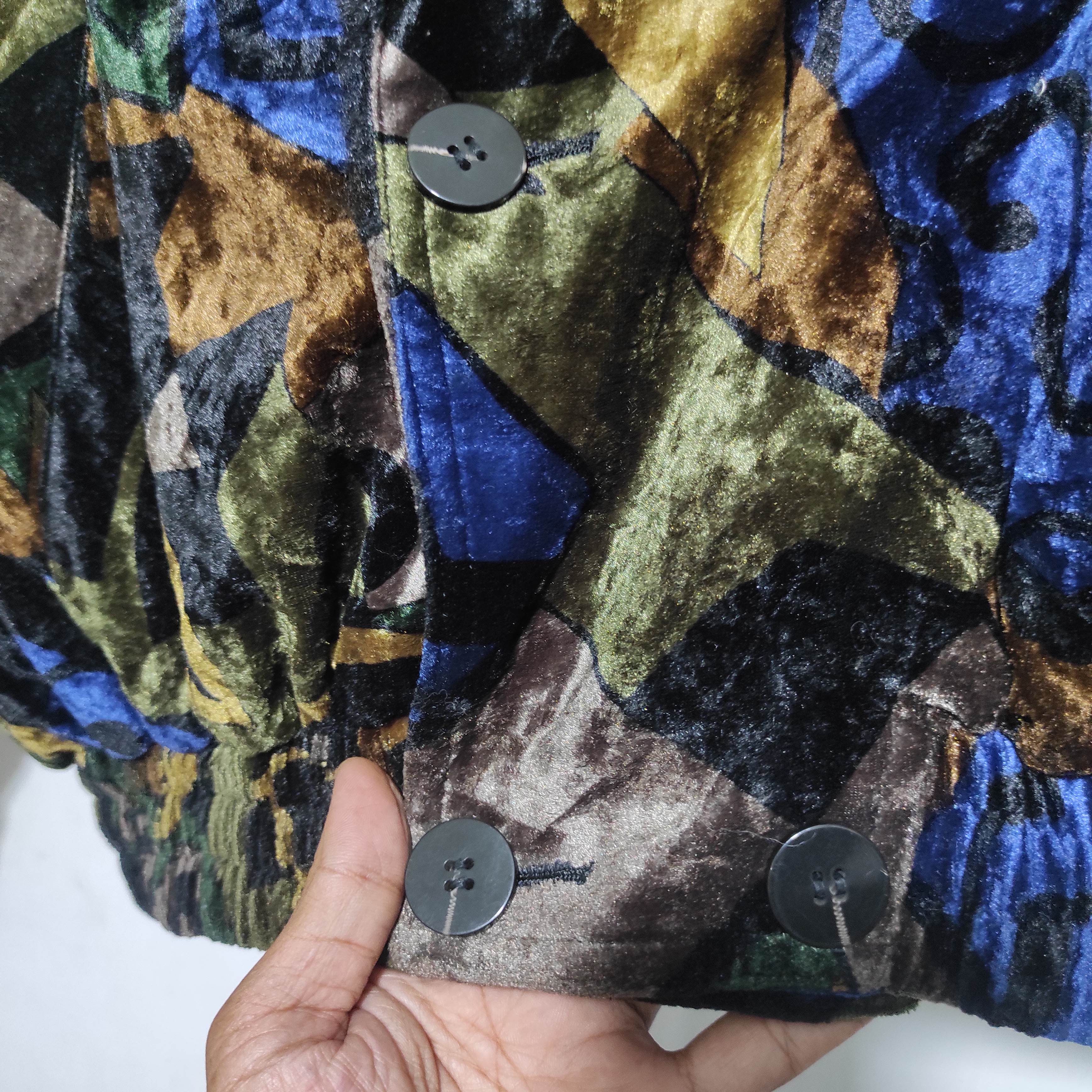 If Six Was Nine 🔥RARE L’STUDIO VELVET CARDIGAN FUR BLAZER COAT Size M / US 6-8 / IT 42-44 - 7 Thumbnail