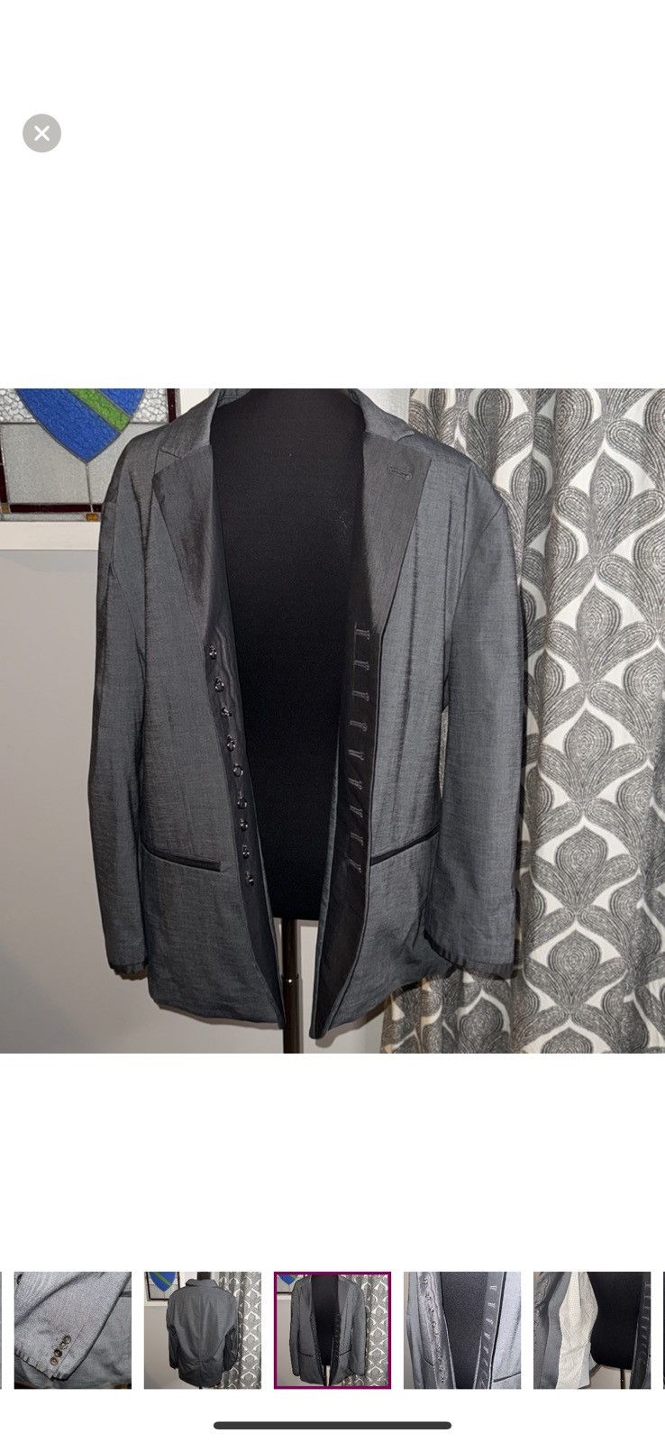 John Varvatos John Varvatos Linen/.Cotton Woodward Jacket 44R Size 44R - 5 Thumbnail