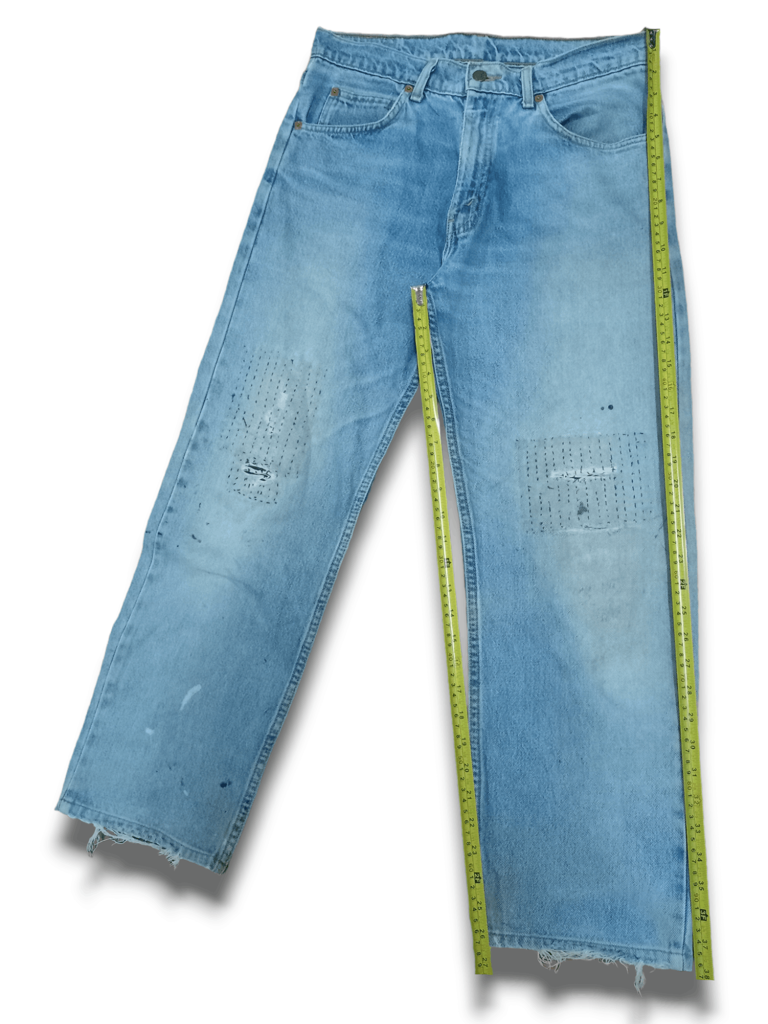 Levi's Vintage 80s Levis 607 Orange Tab Rework Loose Jeans Size US 32 / EU 48 - 10 Thumbnail