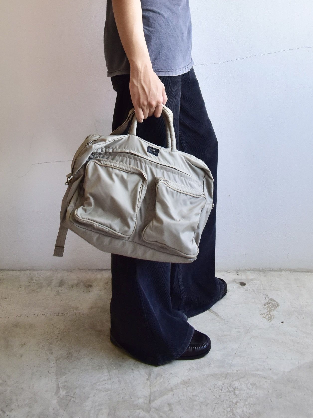 Yohji Yamamoto Y'saccs Pour Femme Multi Pocket Nylon Sling/Hand Bag Size ONE SIZE - 3 Thumbnail