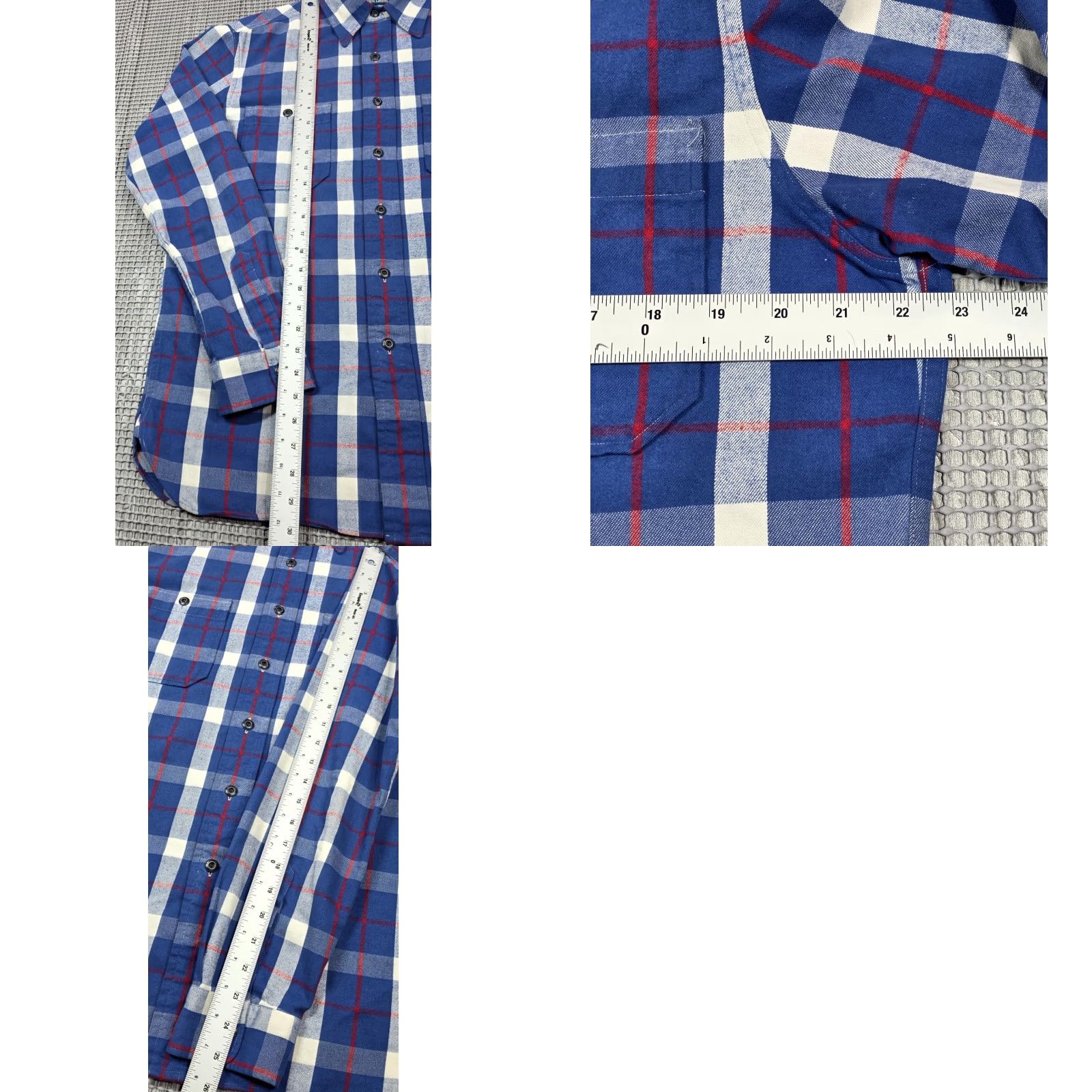 Polo Ralph Lauren VINTAGE Polo Ralph Lauren Shirt Mens M Blue Plaid Naval RLPC Work Flannel Chinstrap Button-Up Size US M / EU 48-50 / 2 - 9 Thumbnail