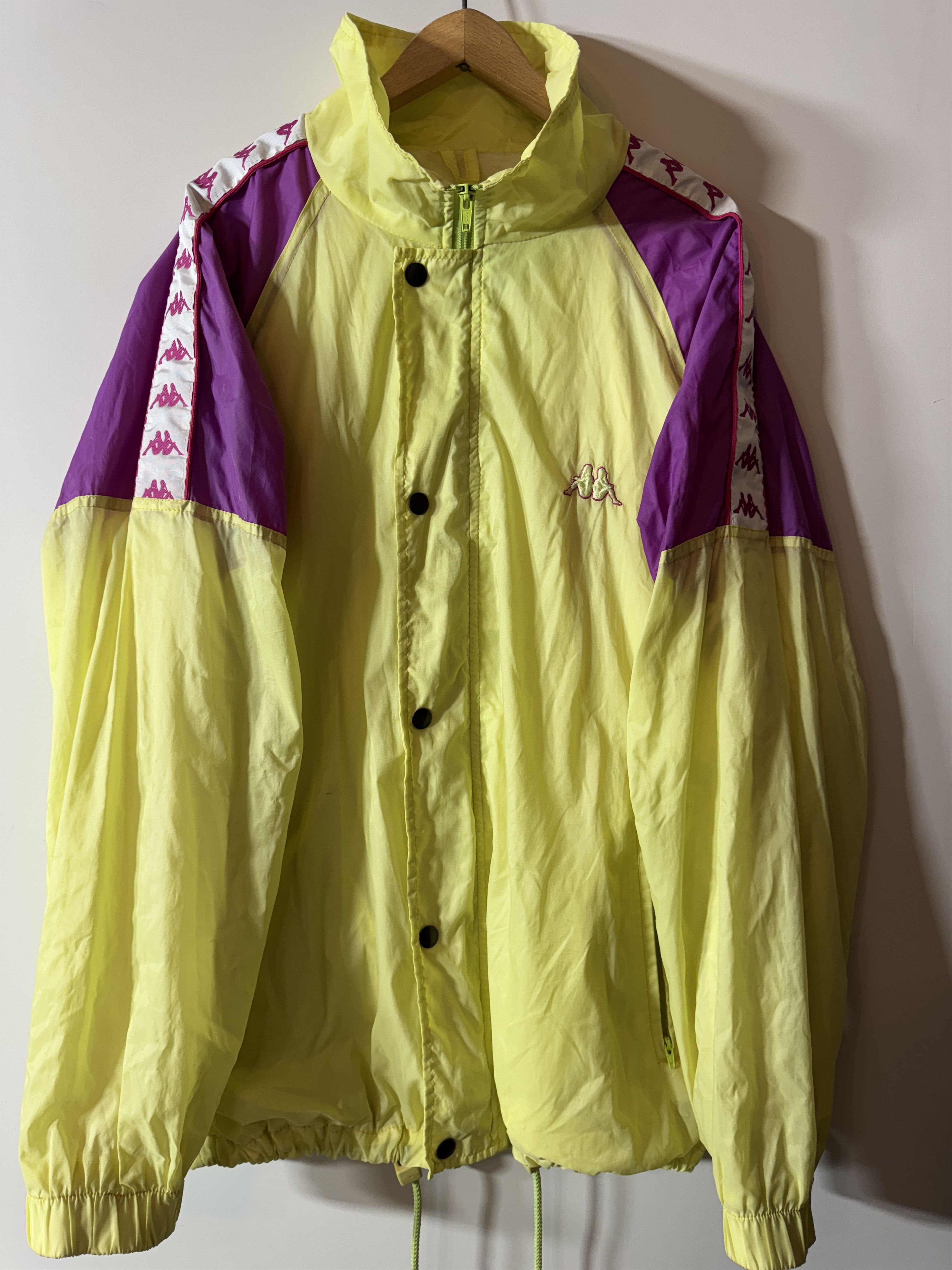 Kappa Vintage Kappa Neon Track Jacket M – Logo Taped Sleeves Size US M / EU 48-50 / 2 - 1 Thumbnail