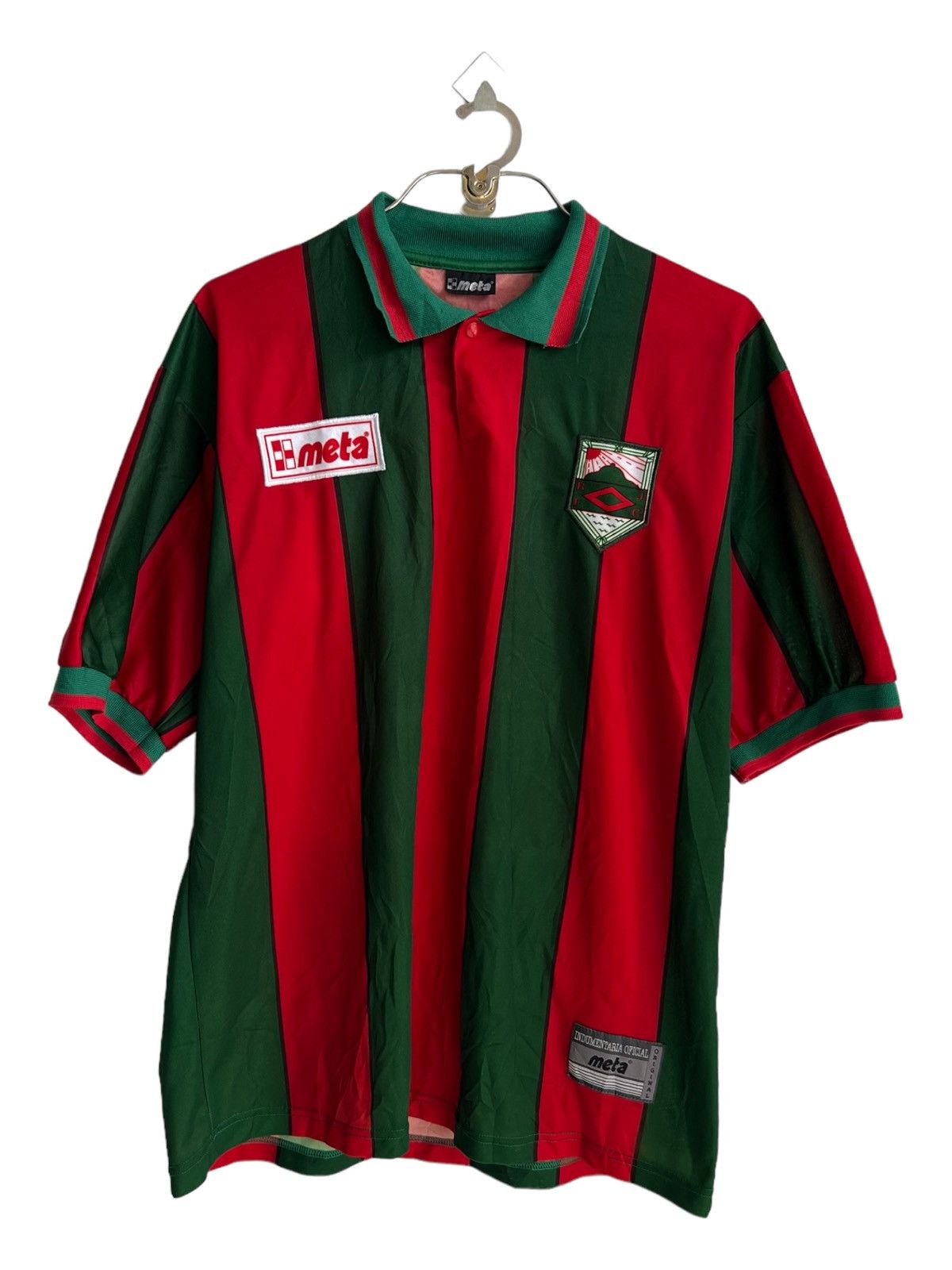 Vintage RARE Vintage 2000 Rampala Junior FC 🇺🇾 Meta #10 Home Jersey Size US L / EU 52-54 / 3 - 4 Thumbnail