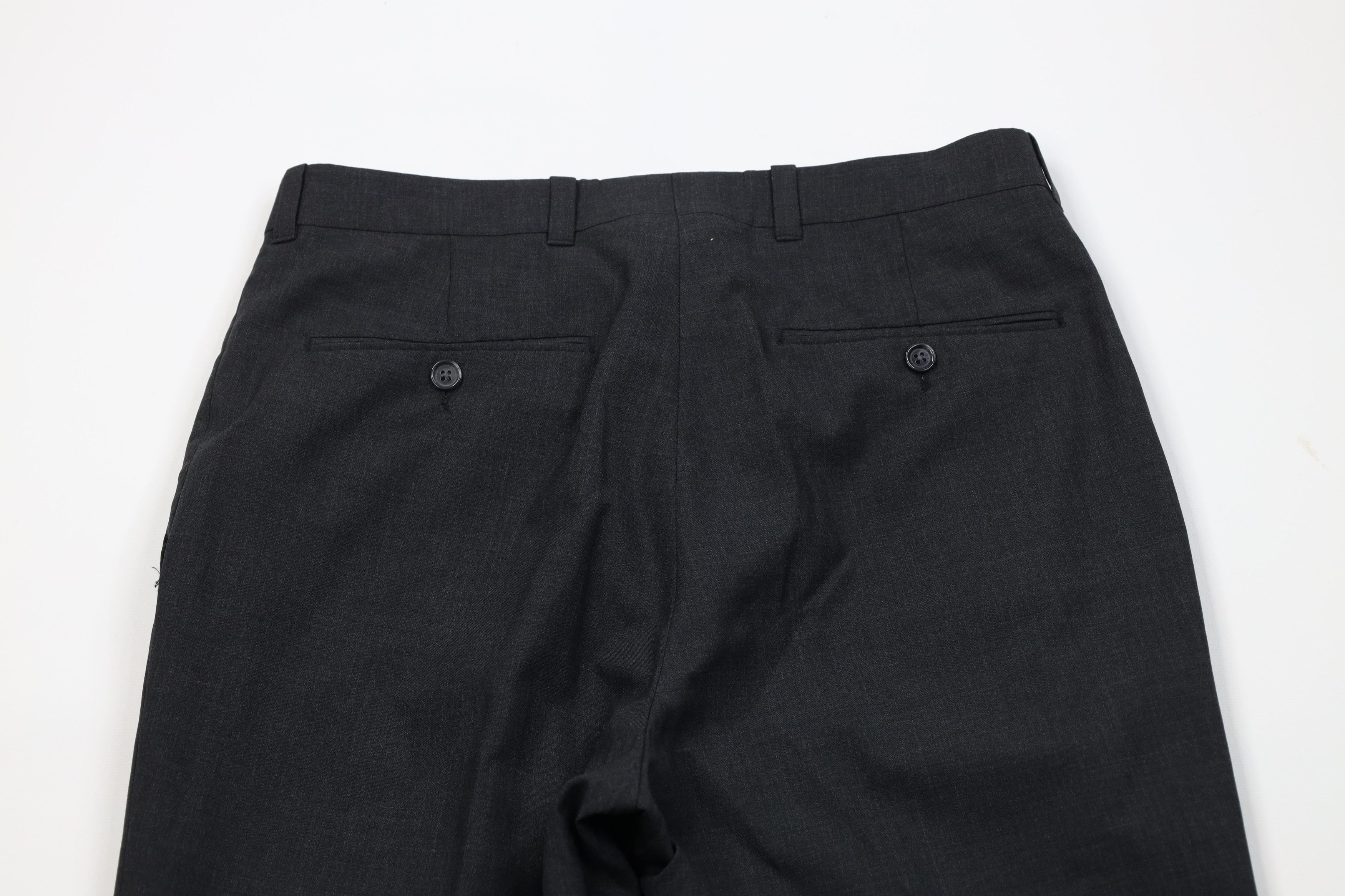 L.L. Bean Vintage 90s Y2K LL Bean Wool Knit Chino Pants Charcoal Gray Size US 32 / EU 48 - 10 Thumbnail