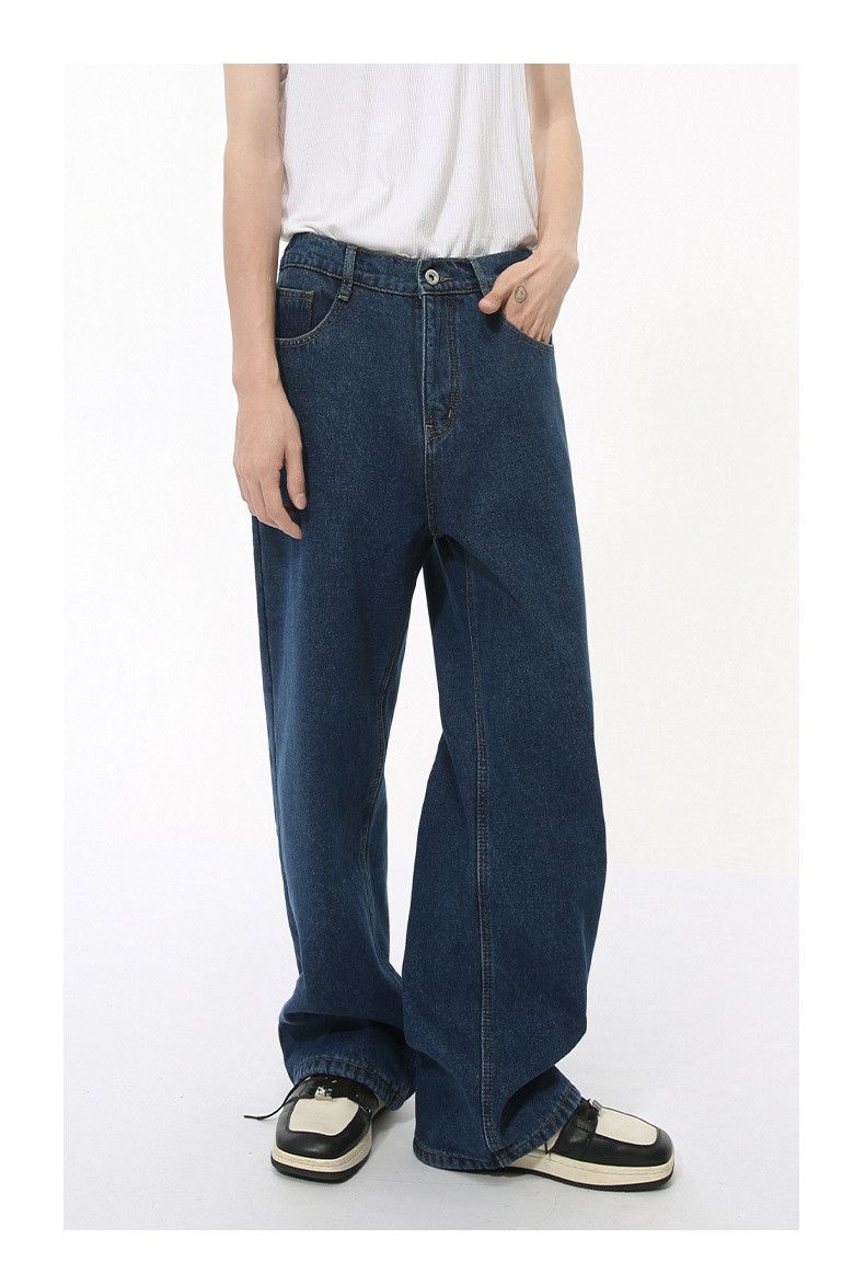 Japanese Brand Men's Japanese Retro Cleanfit Straight Leg Washed Jeans Size US 32 / EU 48 - 2 Thumbnail