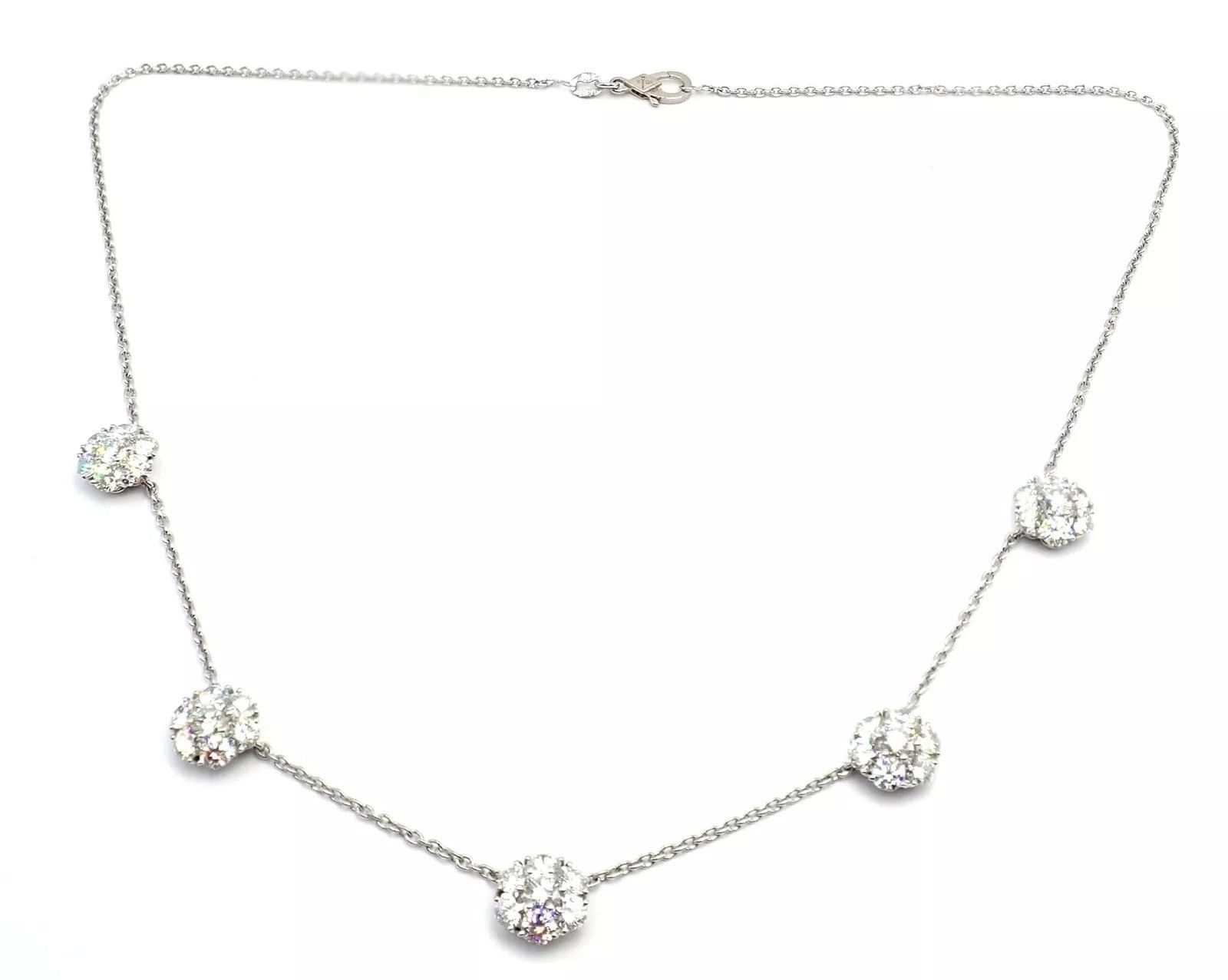 Van Cleef & Arpels Van Cleef & Arpels Platinum Flower Fleurette Necklace Size ONE SIZE - 3 Thumbnail