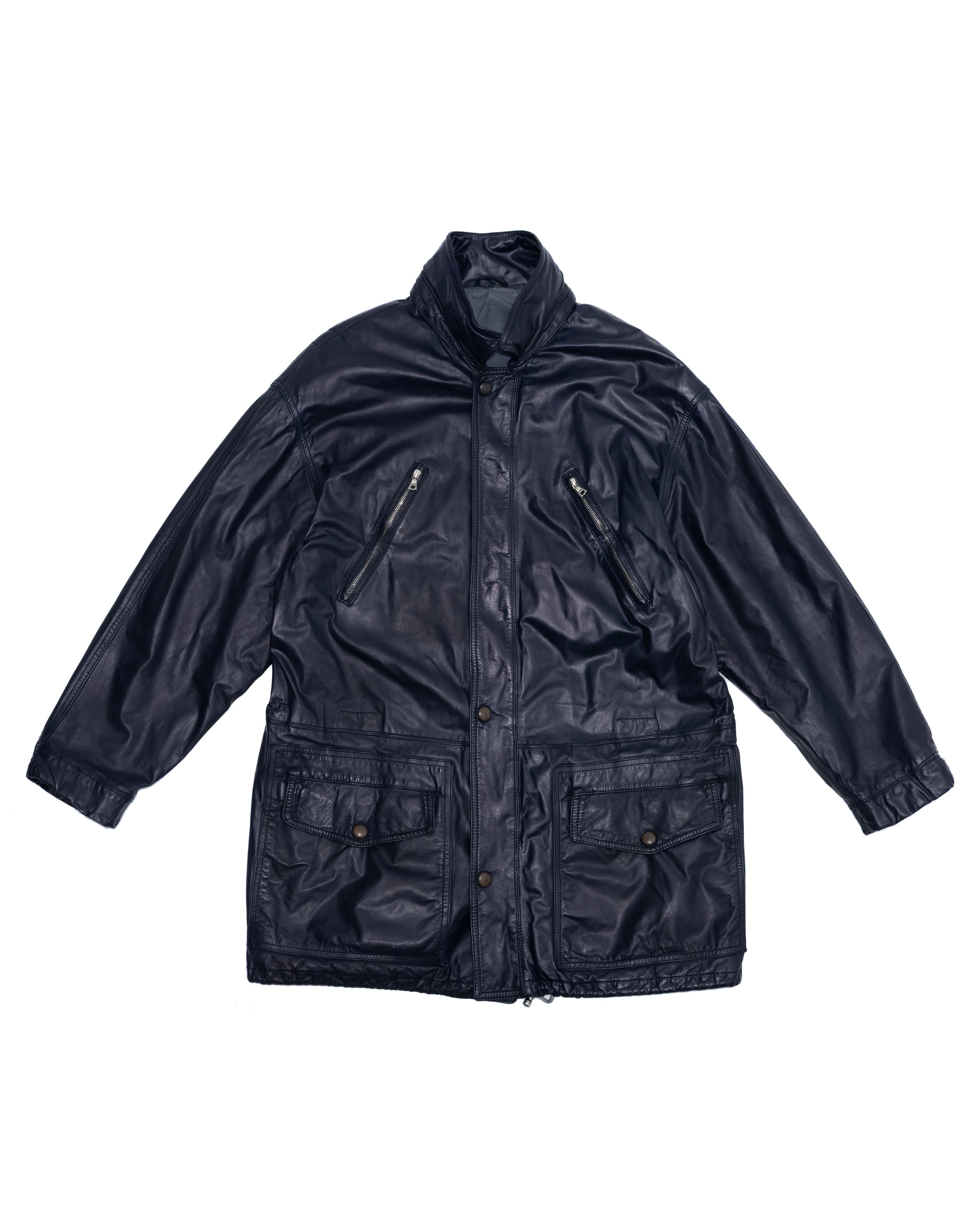 Ruffo Research RUFFO Vintage 90s Leather Field Jacket Size US M / EU 48-50 / 2 - 1 Thumbnail