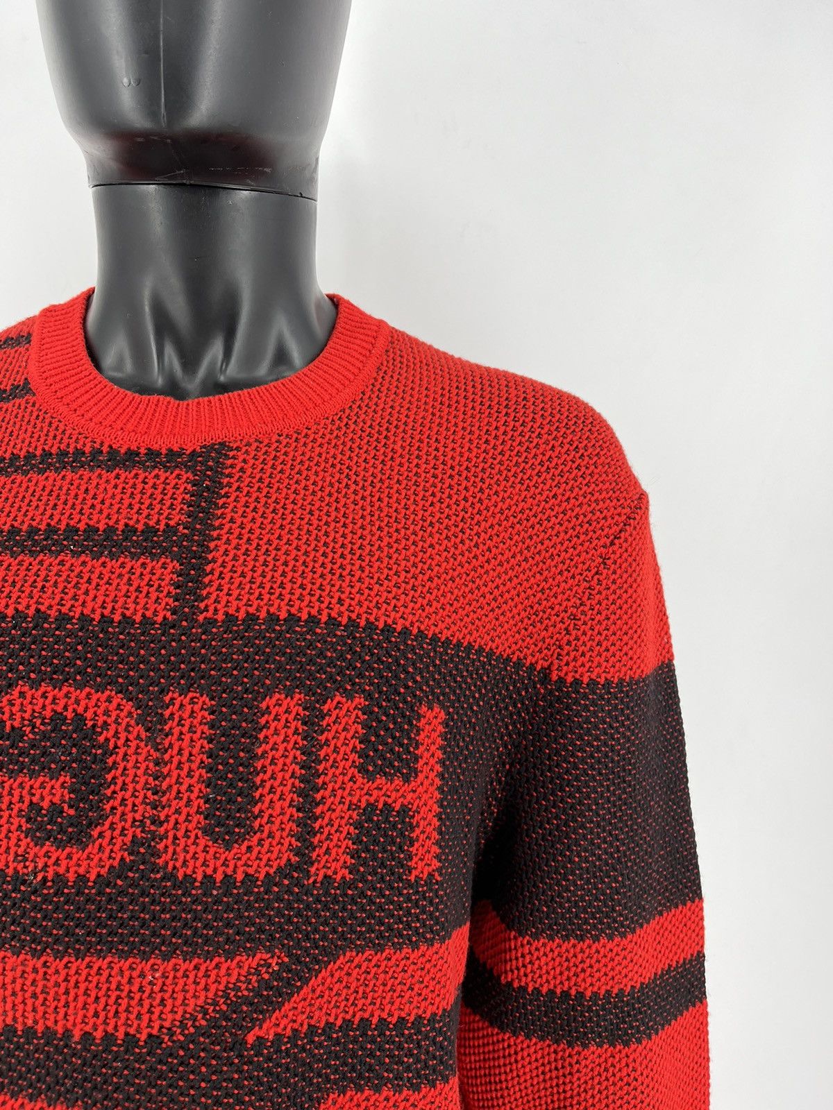 Hugo Boss Hugo Oversized Jacquard Knitted Jumper Wool with Reversed Size US XL / EU 56 / 4 - 7 Thumbnail