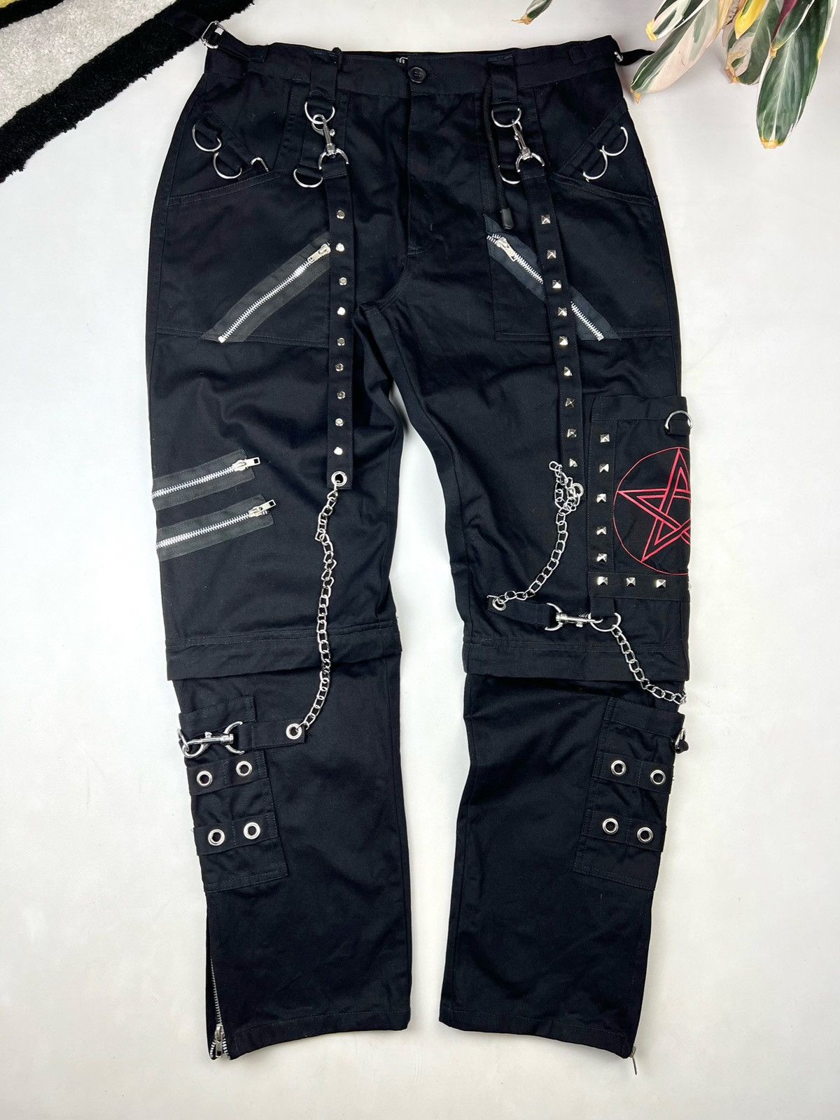 Tripp NYC × Vintage Tripp NYC style Pants Jeans Size L Jnco Daang Goodman Goth Size US 34 / EU 50 - 2 Thumbnail