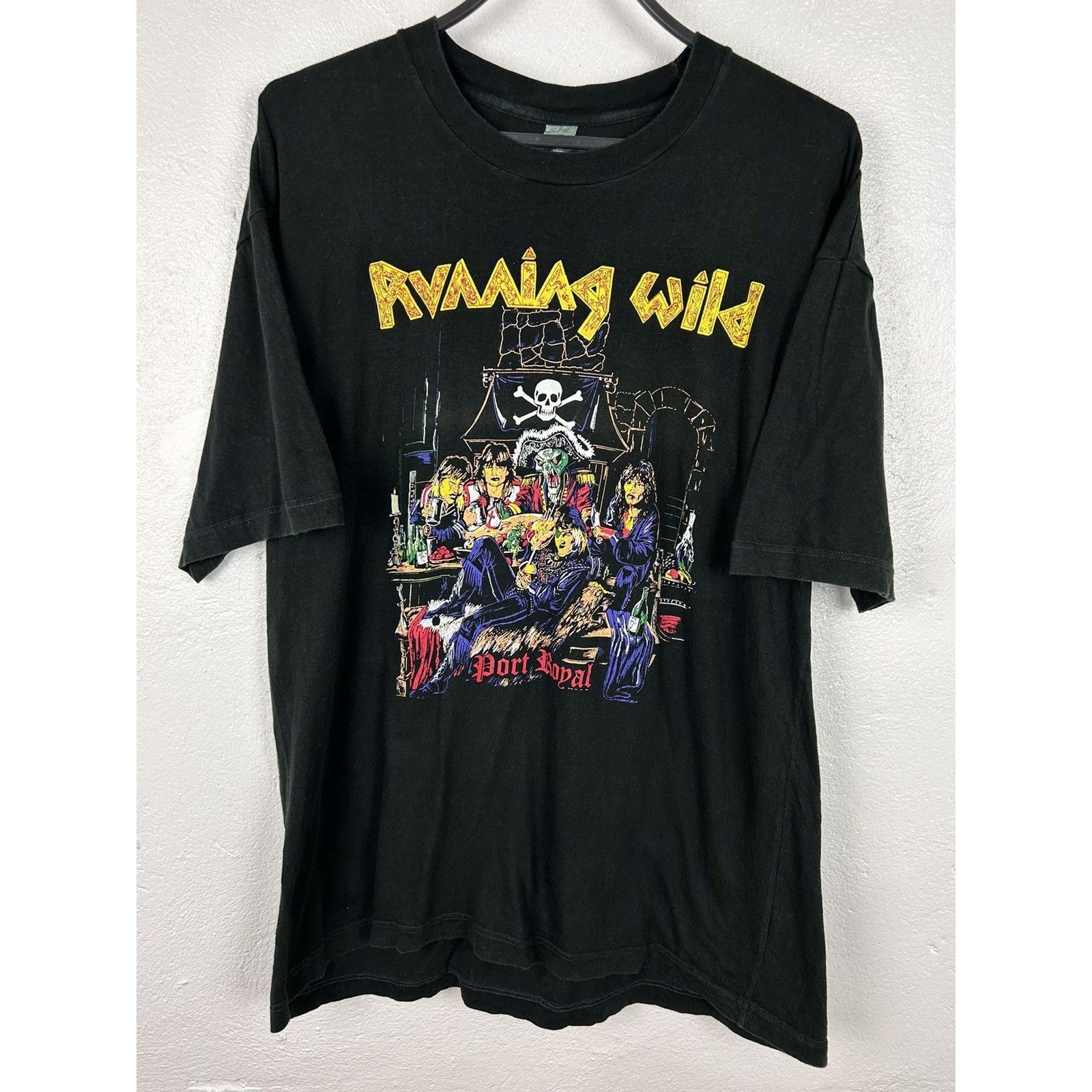 80s Vintage Running Wild Port Royal Album Band T-Shirt