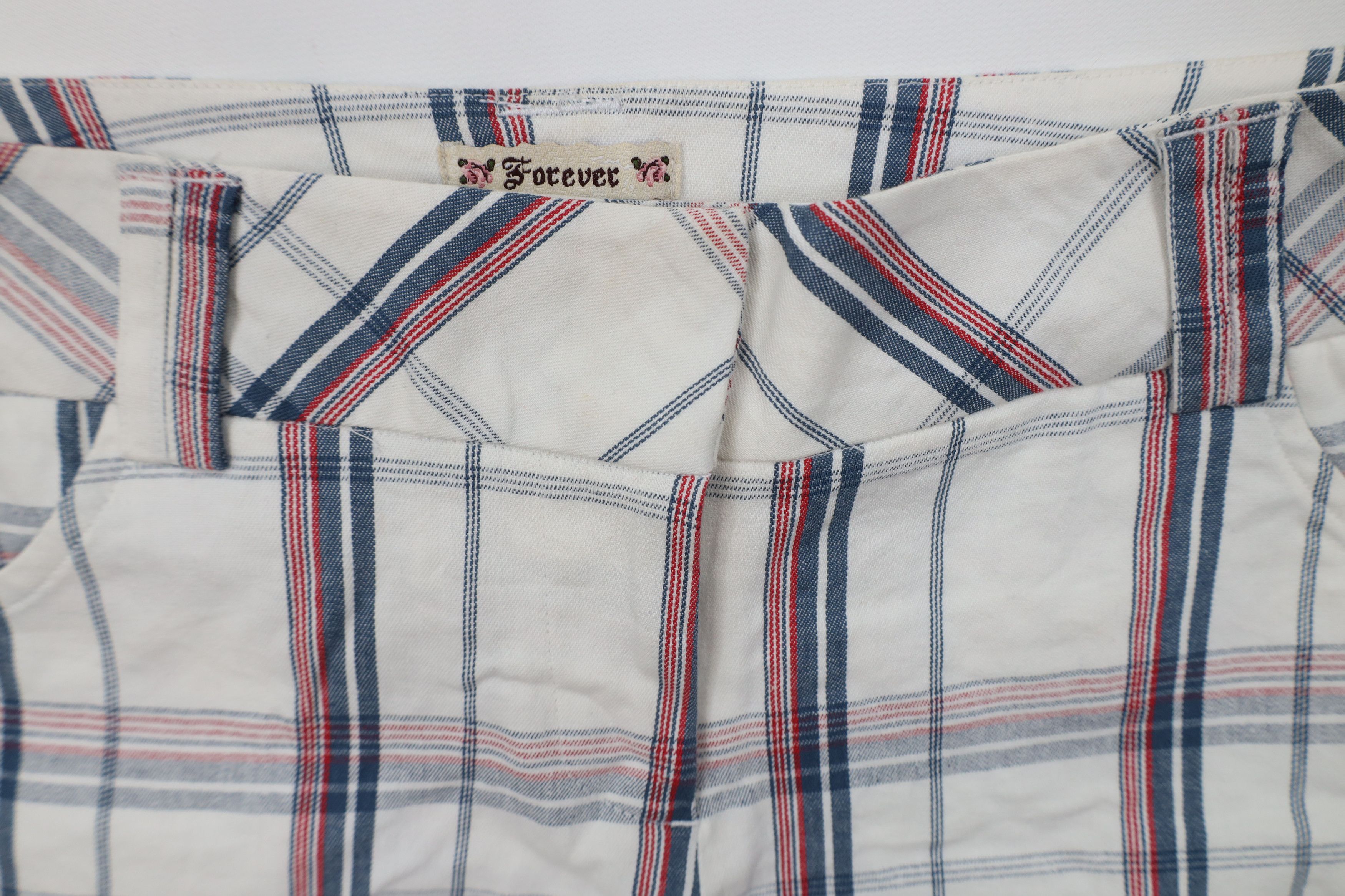 Forever 21 Vintage 90s Y2K Forever 21 Cuffed Bermuda Shorts Plaid Size 32" / US 10 / IT 46 - 5 Thumbnail
