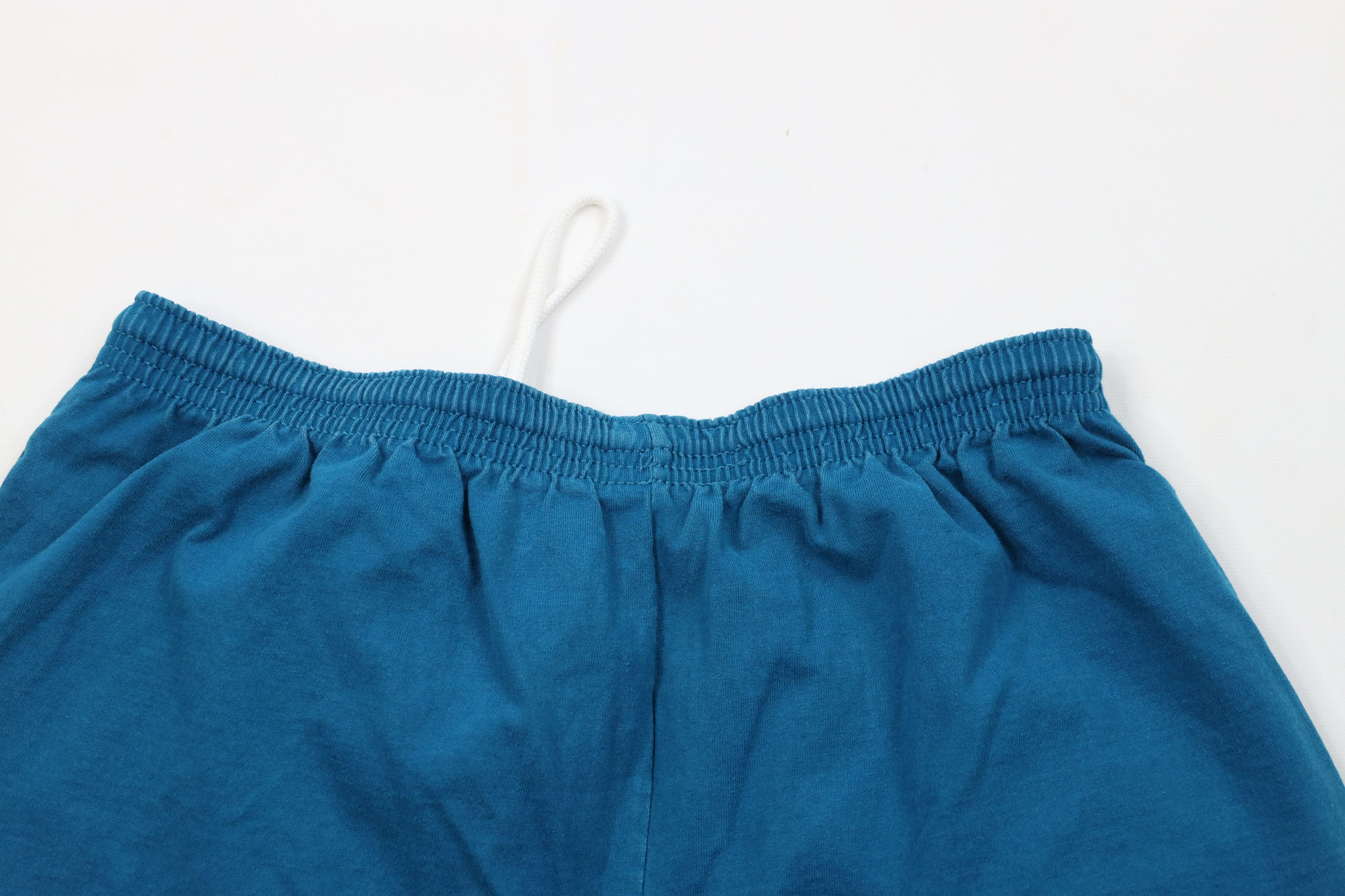 Vintage Vintage 90s Streetwear Blank Cotton Above Knee Shorts Blue Size US 36 / EU 52 - 8 Thumbnail