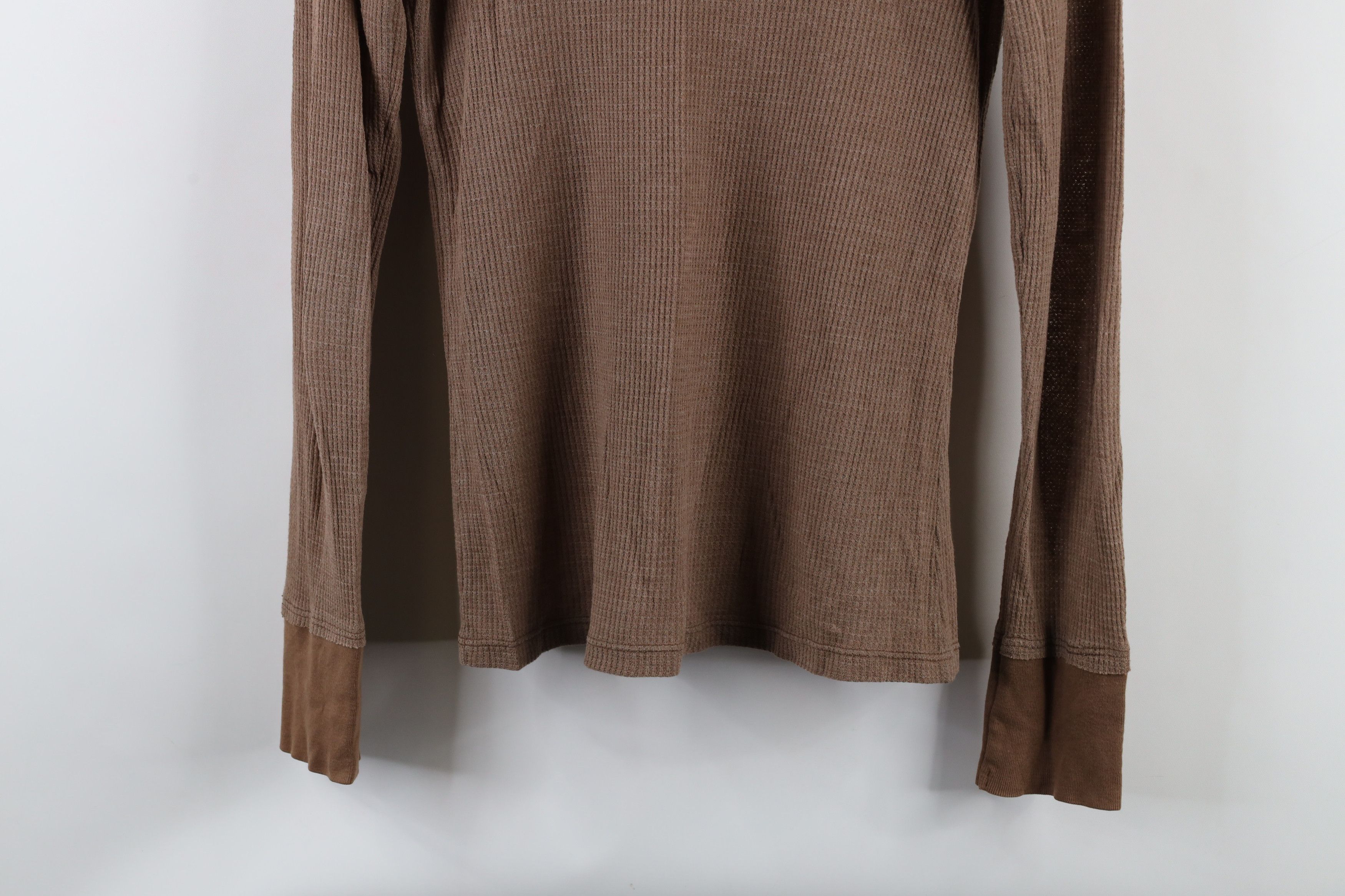 Vintage Vintage 90s Streetwear Waffle Knit Long Sleeve T-Shirt USA Size M / US 6-8 / IT 42-44 - 9 Thumbnail