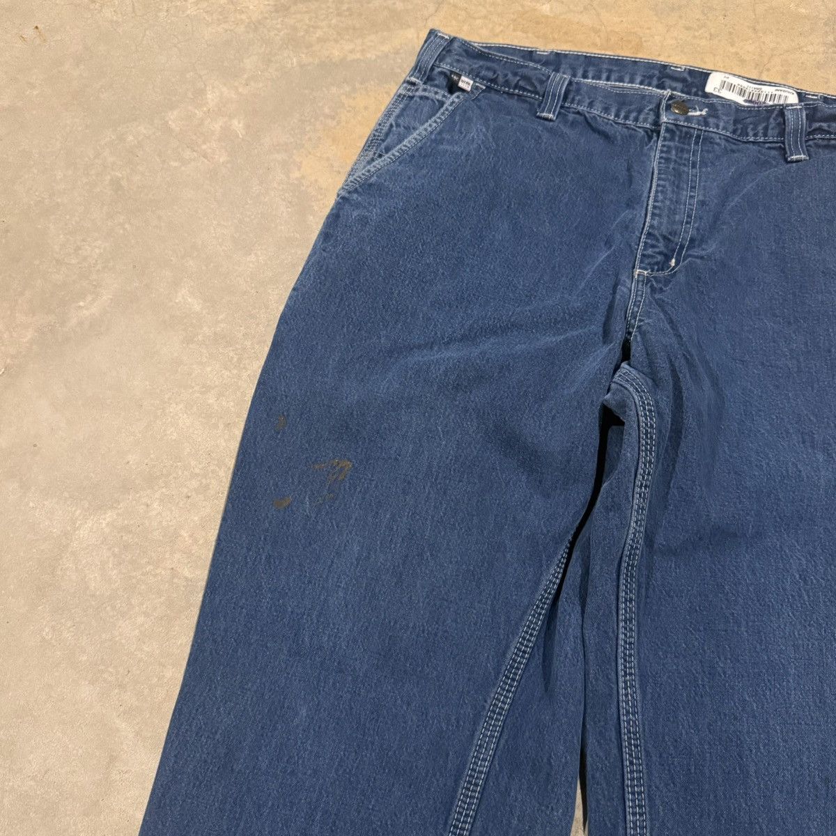 Carhartt 2000s Carhartt Faded Baggy Carpenter Jeans ERD Grunge Y2K Size US 35 - 7 Thumbnail