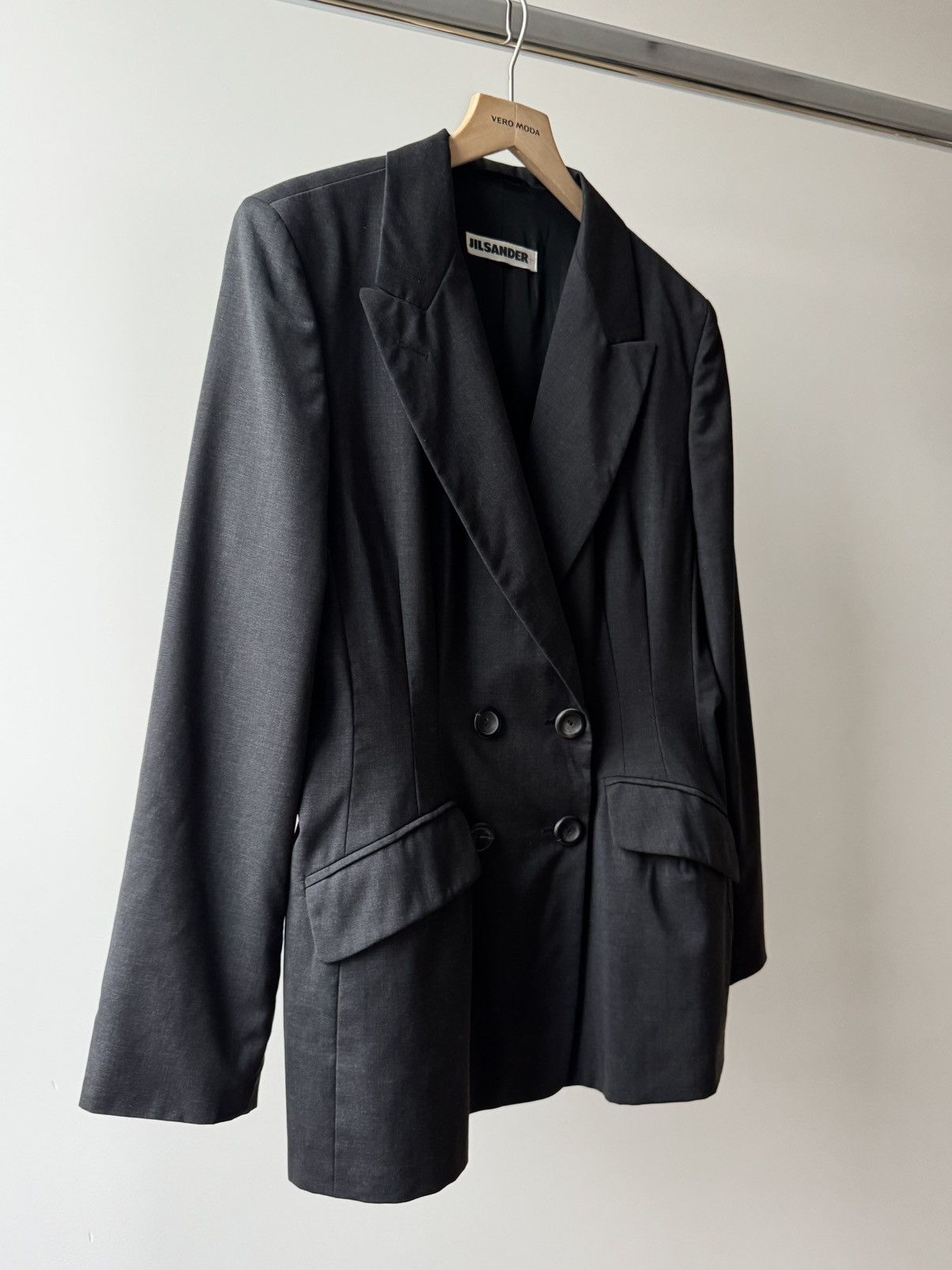 Jil Sander Jil Sander 100% wool blazer Size L / US 10 / IT 46 - 10 Thumbnail