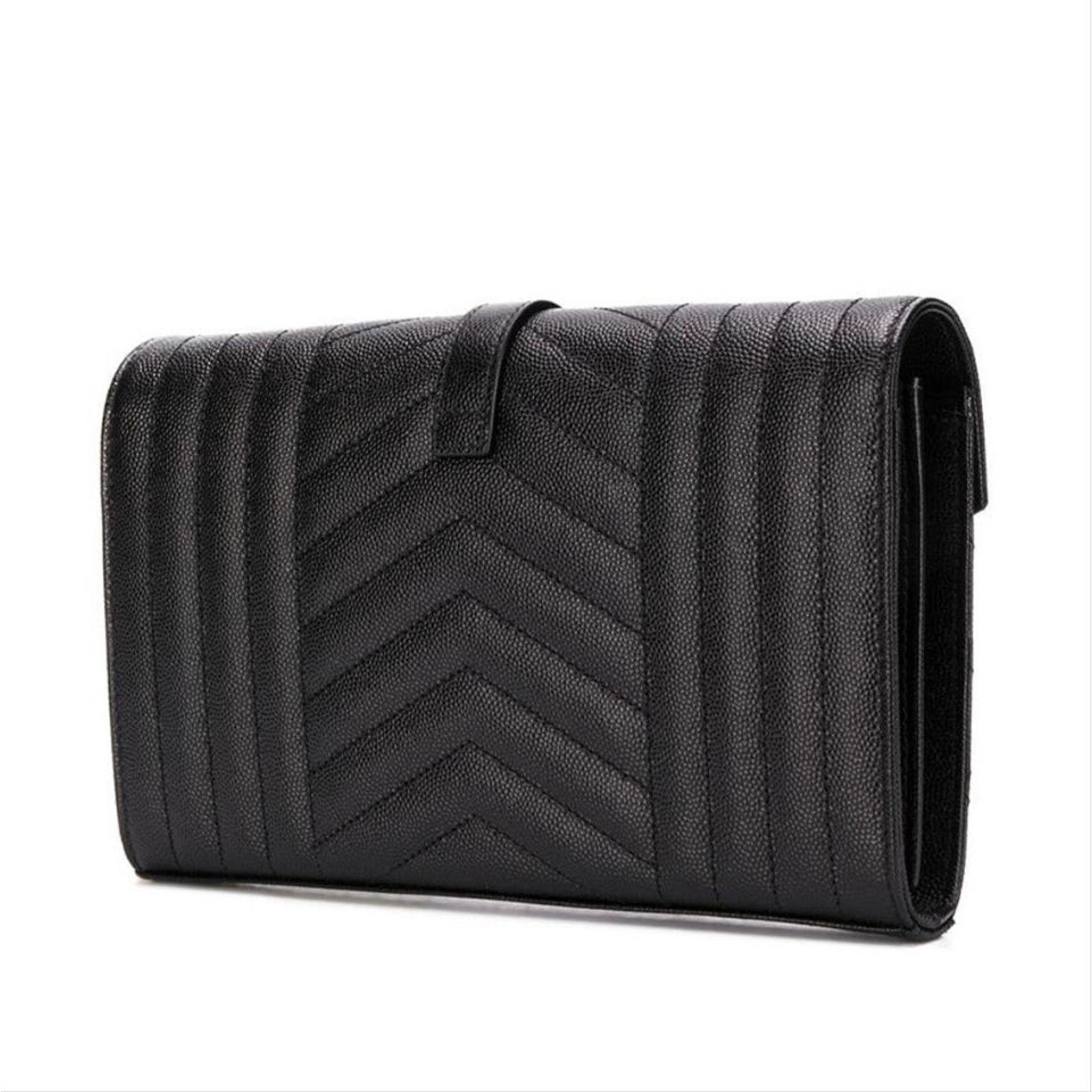 Saint Laurent Paris Envelope monogram quilted wallet on chain crossbody bag Size ONE SIZE - 5 Thumbnail