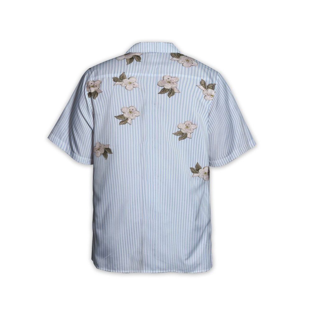 Designer Cotton Shirt with Floral Appliqués Size US S / EU 44-46 / 1 - 4 Thumbnail