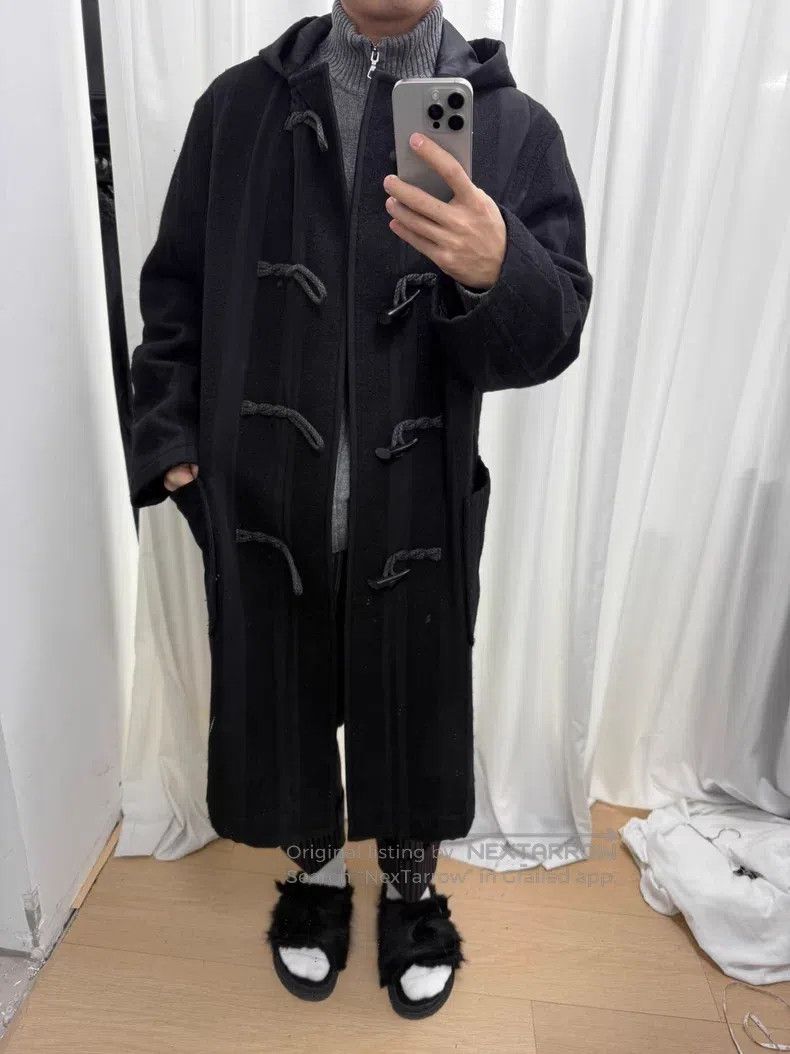 Yohji Yamamoto YOHJI YAMAMOTO Striped patchwork horn-buttoned linen rope Size US M / EU 48-50 / 2 - 7 Thumbnail