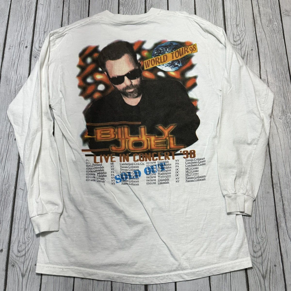 Band Tees Vintage Billy Joel long sleeve tee Size US L / EU 52-54 / 3 - 2 Thumbnail