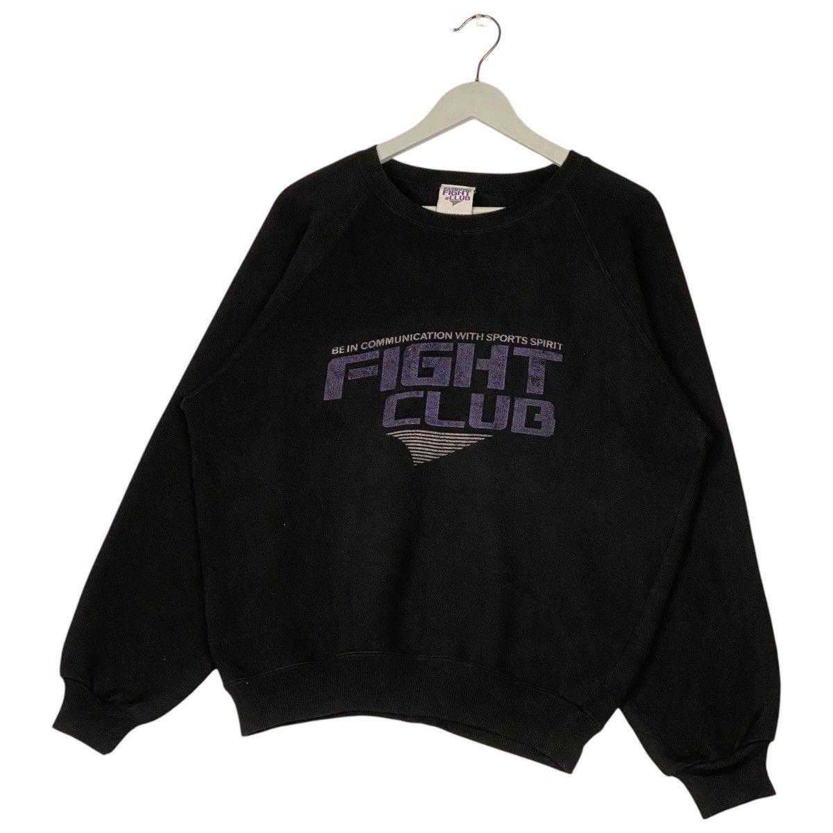 Designer × Vintage Vintage Fight Club Printed Crewneck Sweatshirt Black Size US M / EU 48-50 / 2 - 3 Thumbnail