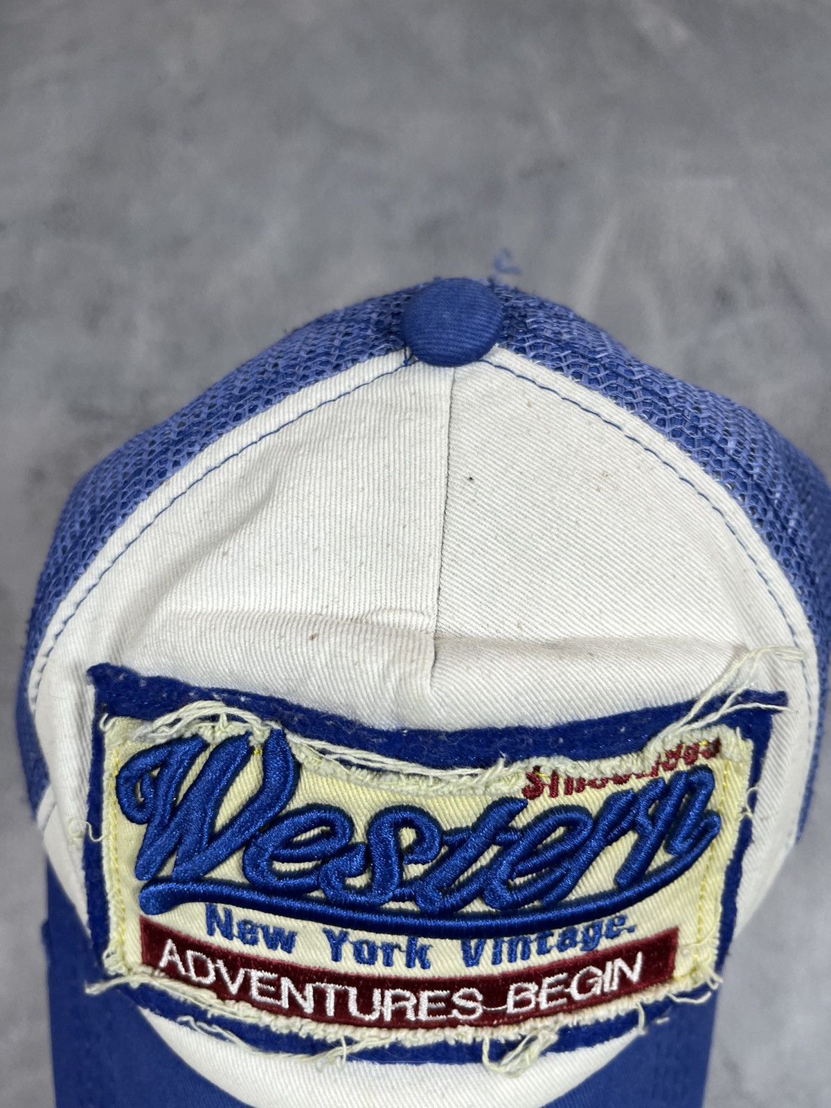 Japanese Brand Vintage Y2K western trucker distressed streetwear cap Size ONE SIZE - 2 Thumbnail