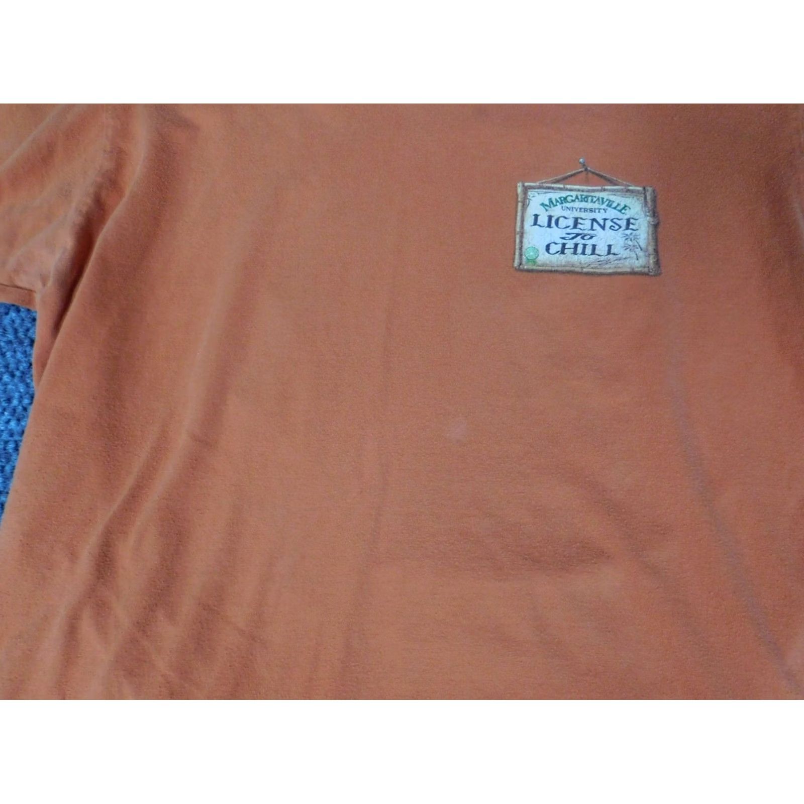 Vintage Margaritaville Mens T-Shirt Orange Short Sleeve Henley Cotton Spandex Logo Parrot Classic 90s? No, not applicable (remove). Size US M / EU 48-50 / 2 - 4 Thumbnail