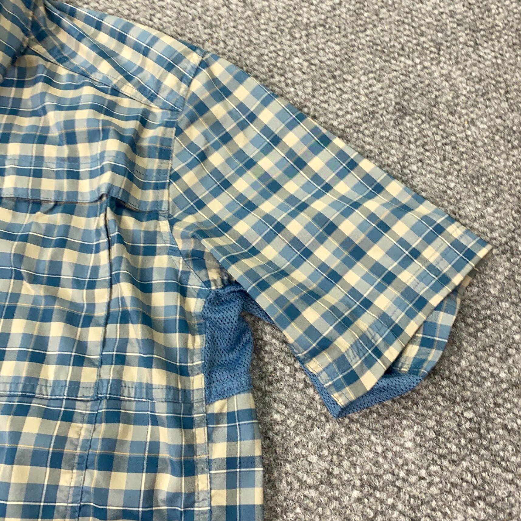 Vintage REI Shirt Mens Large Blue Plaid Lined Vented Hiking Outdoors Casual Stretch Shirt Size US L / EU 52-54 / 3 - 4 Thumbnail
