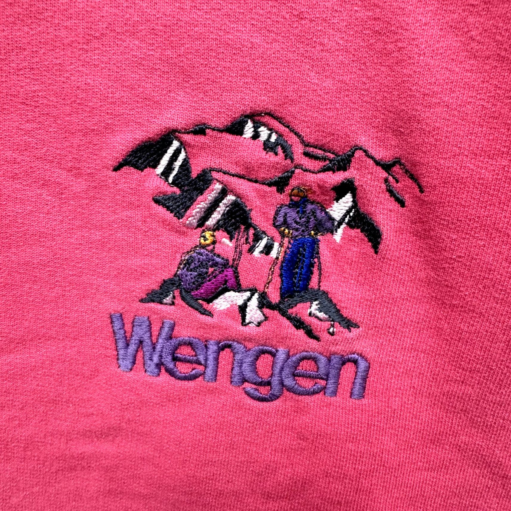 Vintage VINTAGE Steffner Wengen Sweatshirt Sweater Large Ski Embroider Crewneck Pullover More Details: Pink, Cotton, Long Sleeve, Regular, Original, Men's L Size US L / EU 52-54 / 3 - 3 Thumbnail