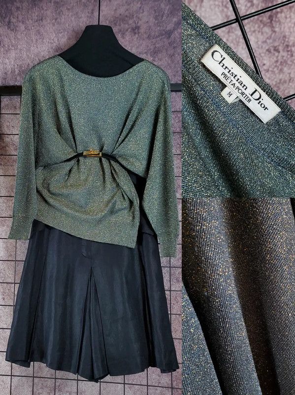 Dior Dior M Autumn Green Long Sleeve Pullover 0089 Size M / US 6-8 / IT 42-44 - 1 Thumbnail